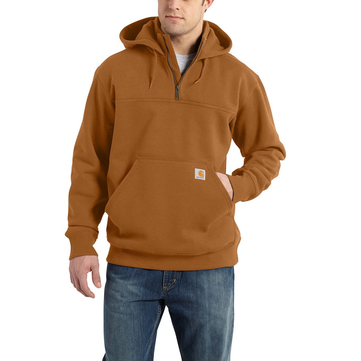 Carhartt Men&#39;s Rain Defender® Loose Fit Heavyweight Quarter-Zip Sweatshirt - Work World - Workwear, Work Boots, Safety Gear