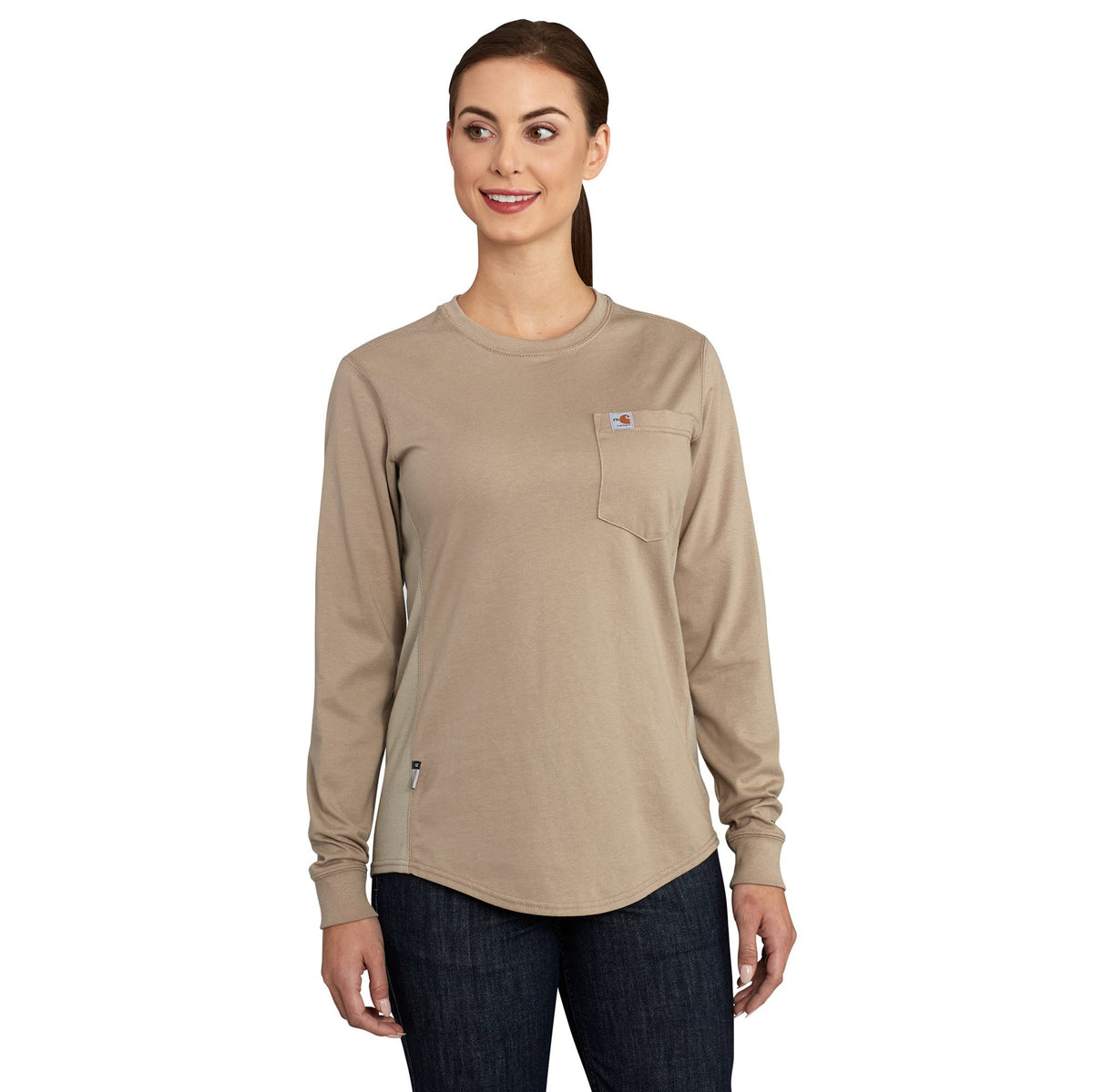 Carhartt Women's FR Force Cotton Long Sleeve T-Shirt Long Sleeve T-Shirts Carhartt