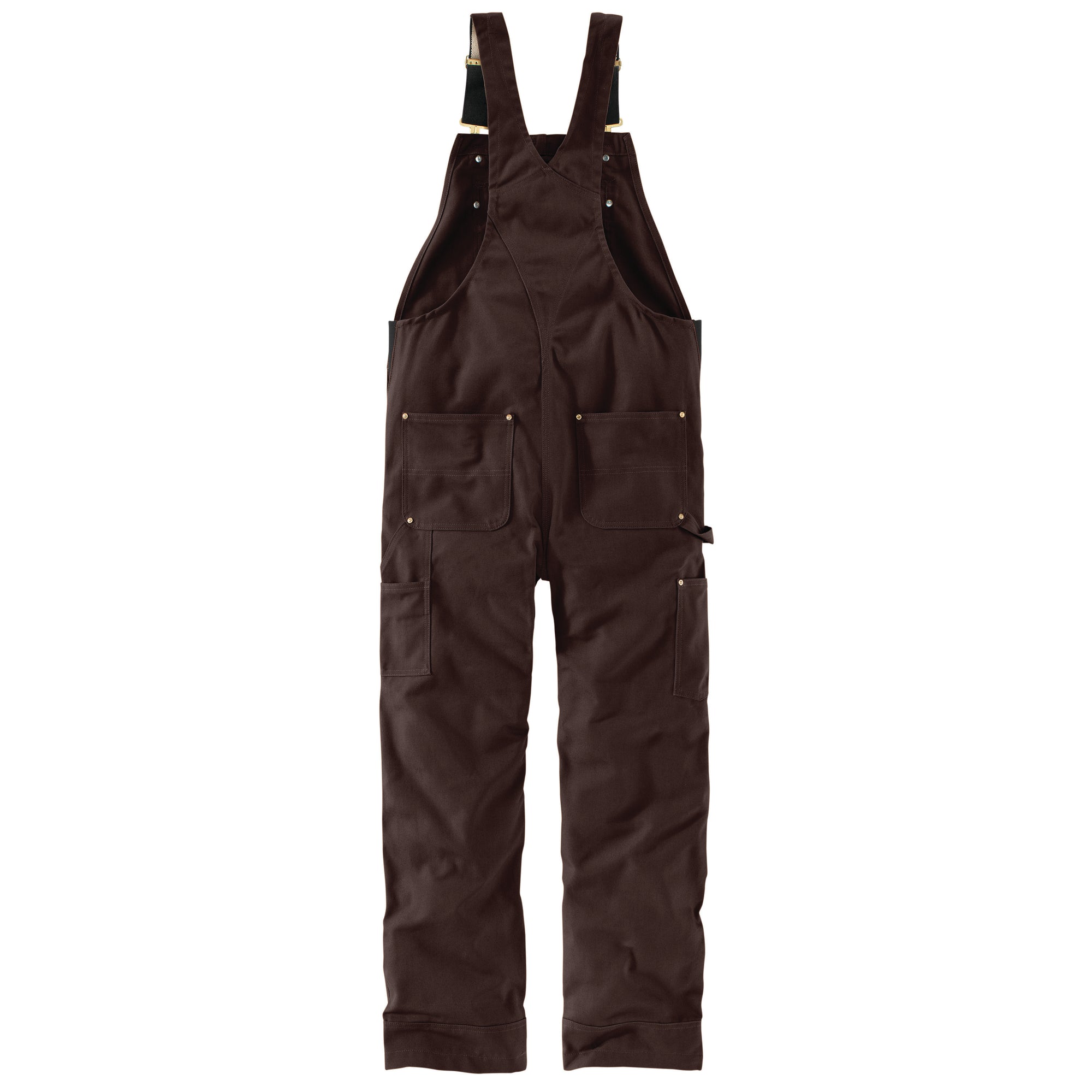 Carhartt Men's Duck Bib Overall_Dark Brown - Work World - Workwear, Work Boots, Safety Gear