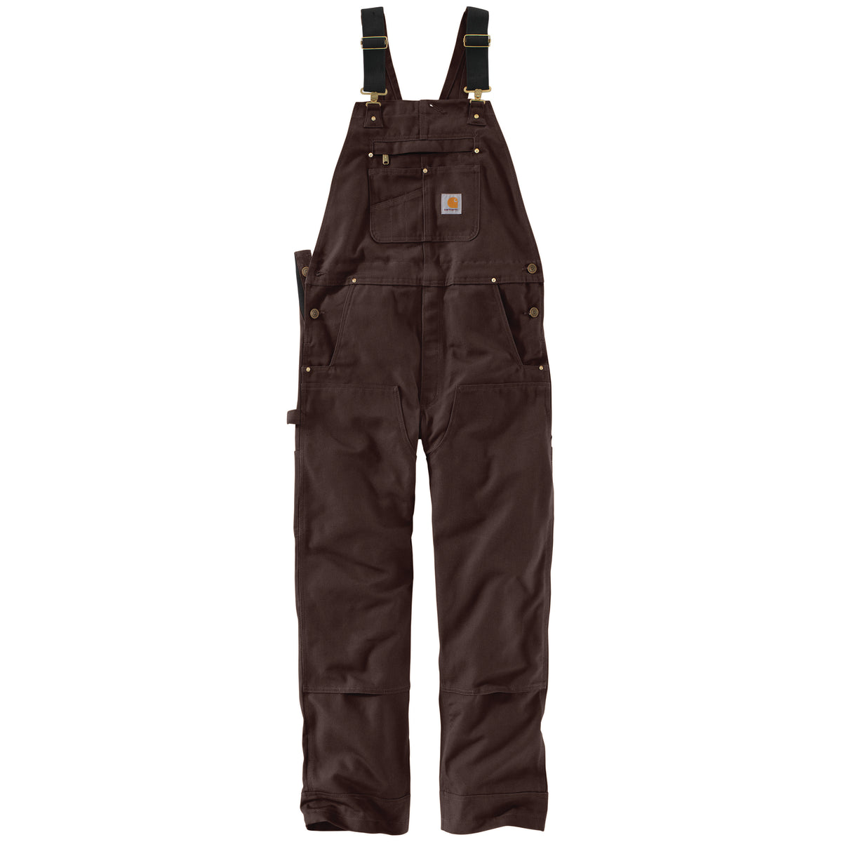 Carhartt Men&#39;s Duck Bib Overall_Dark Brown - Work World - Workwear, Work Boots, Safety Gear