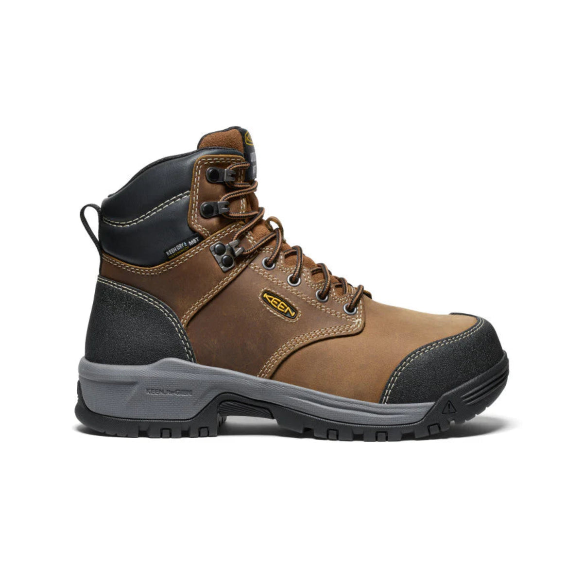 KEEN Utility Women's Evanston Work Boot Work Boots KEEN Utility Bison/Black 10 M