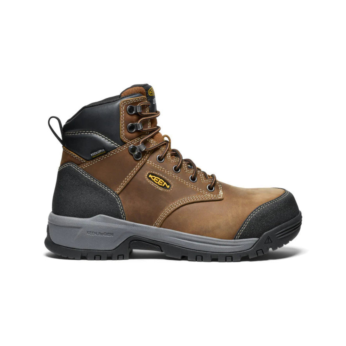 KEEN Utility Men's Evanston Waterproof Work Boot Work Boots KEEN Utility Bison/Black 10 2E