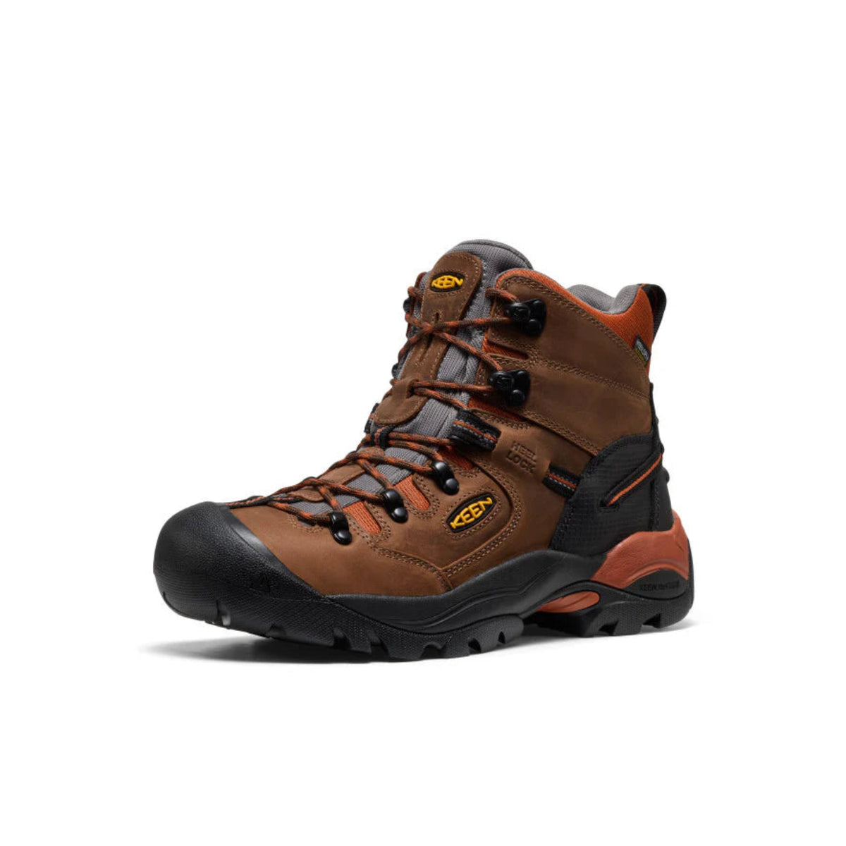 KEEN Utility Men's Pittsburgh Energy 6" Waterproof Work Boot Work Boots KEEN Utility Cascade Brown/Black 10 2E
