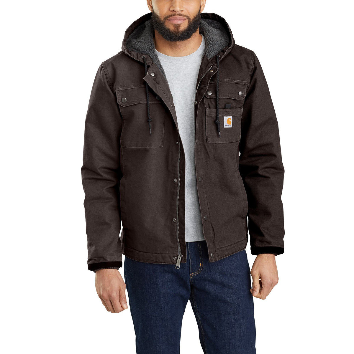 Carhartt Men's Bartlett Jacket Jackets & Coats Carhartt Dark Brown 2XL Reg