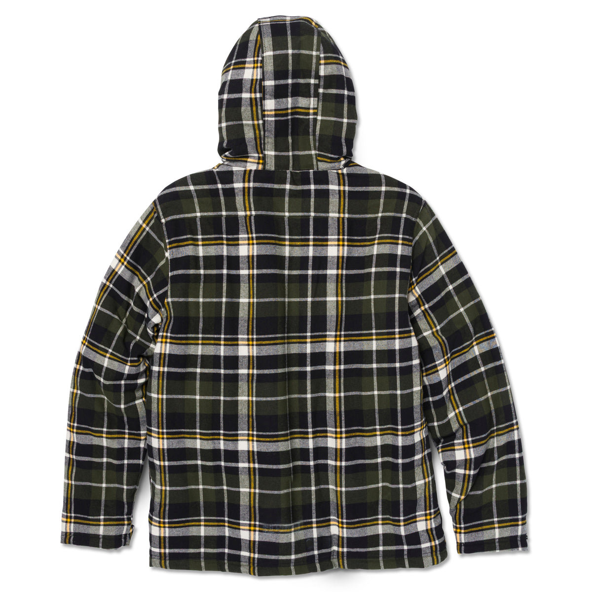 CAT Men's Hooded Flannel Snap-Front Shirt Jac Sweatshirts & Hoodies CAT