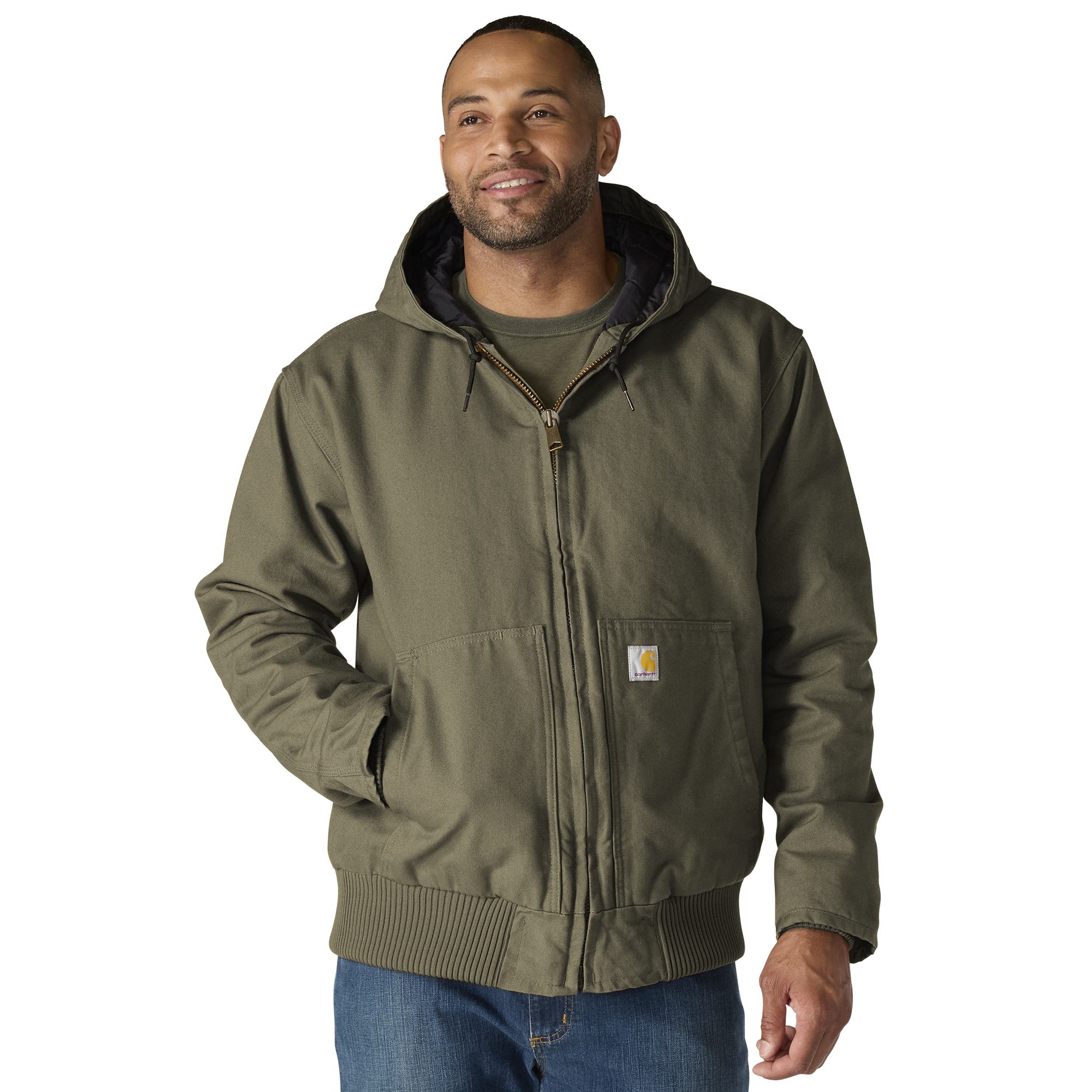 Carhartt Men's Loose Fit Washed Duck Insulated Active Jac-3 Jacket