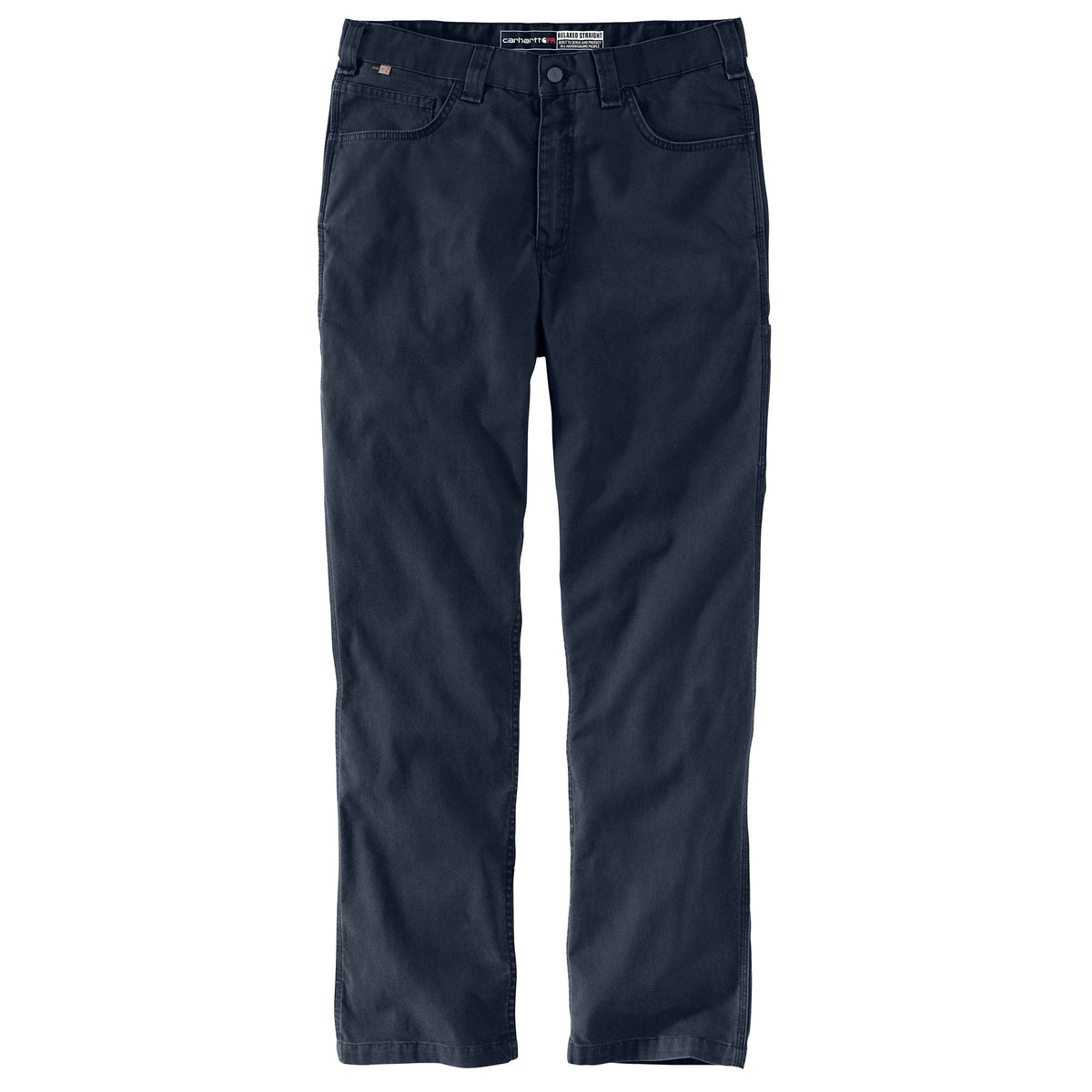 Carhartt Men's Flame Resistant Rugged Flex® Relaxed Fit Canvas Pant Pants Carhartt Navy 30 30 Inseam