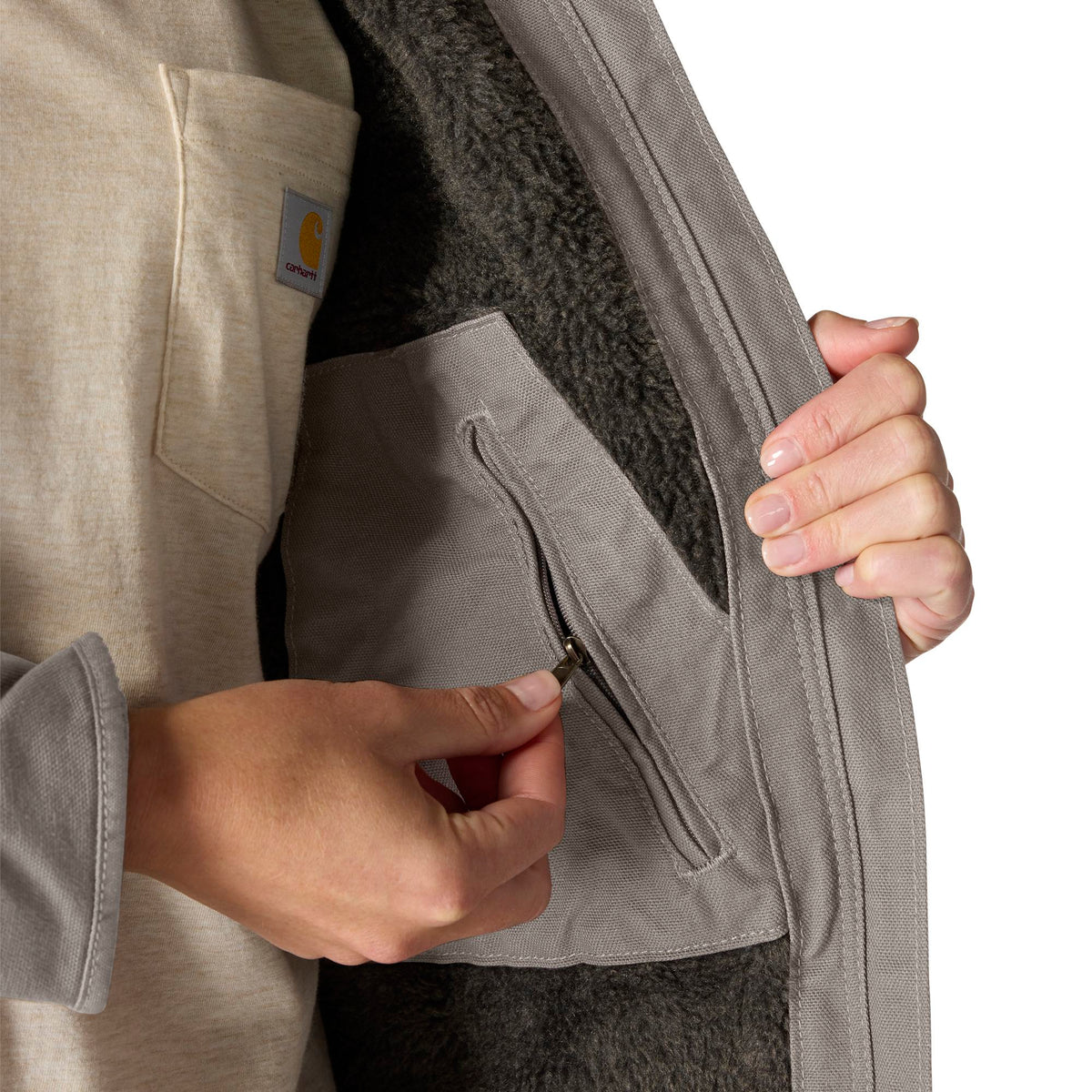 Carhartt Women's Washed Duck Sherpa Jacket