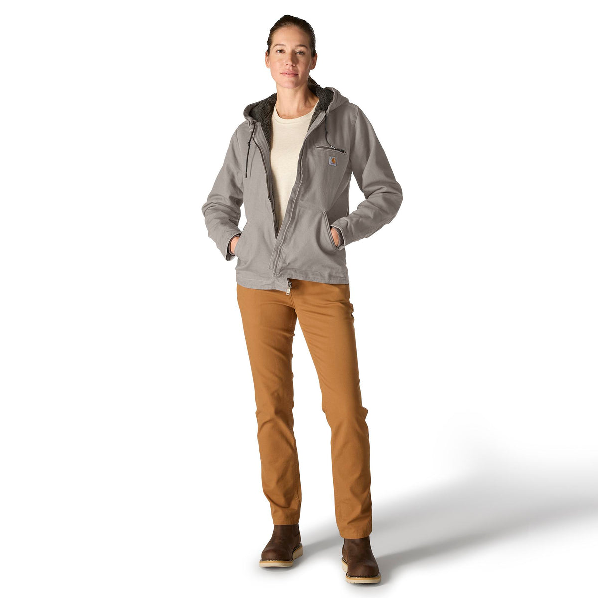 Carhartt Women's Washed Duck Sherpa Jacket
