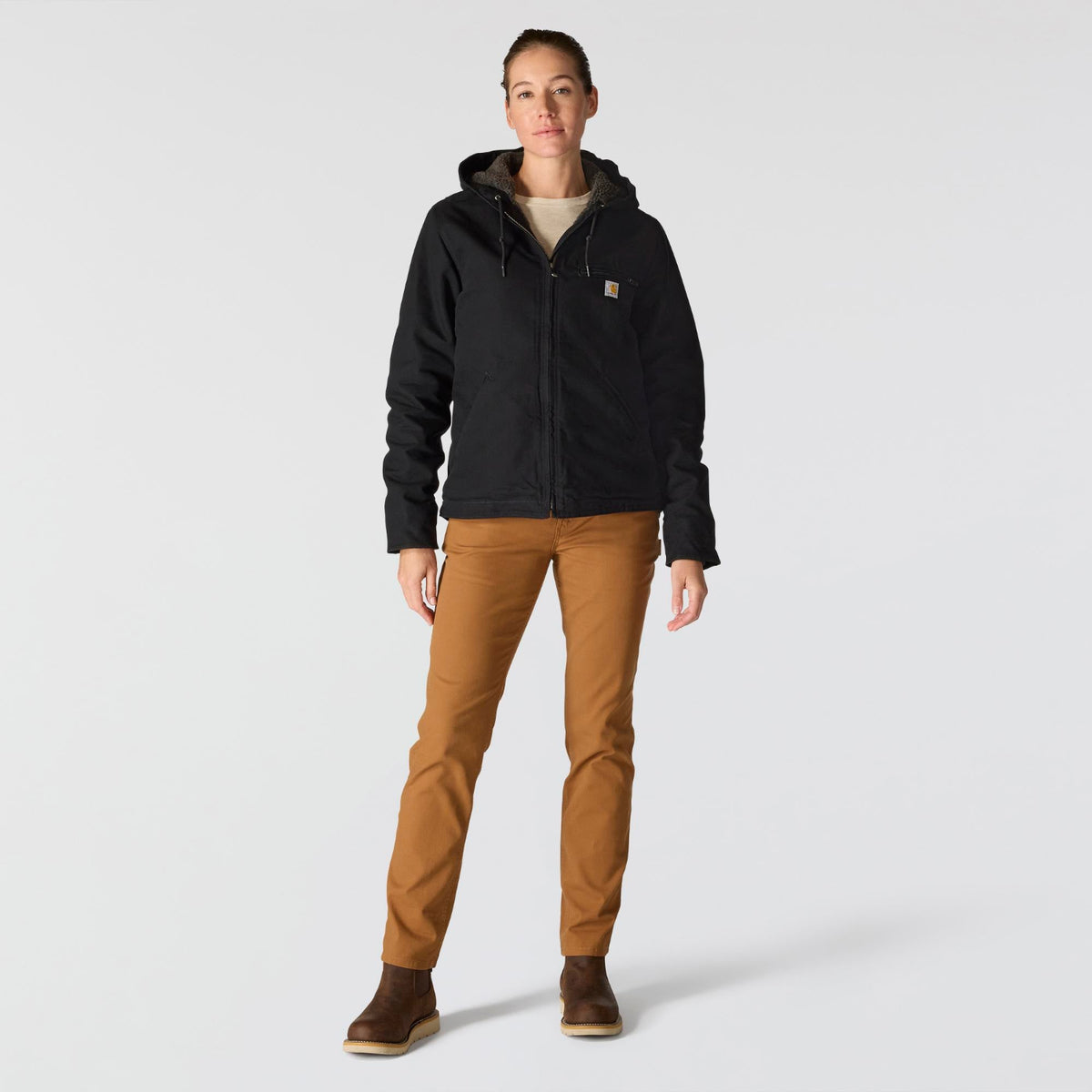 Carhartt Women's Washed Duck Sherpa Jacket - Work World - Workwear, Work Boots, Safety Gear