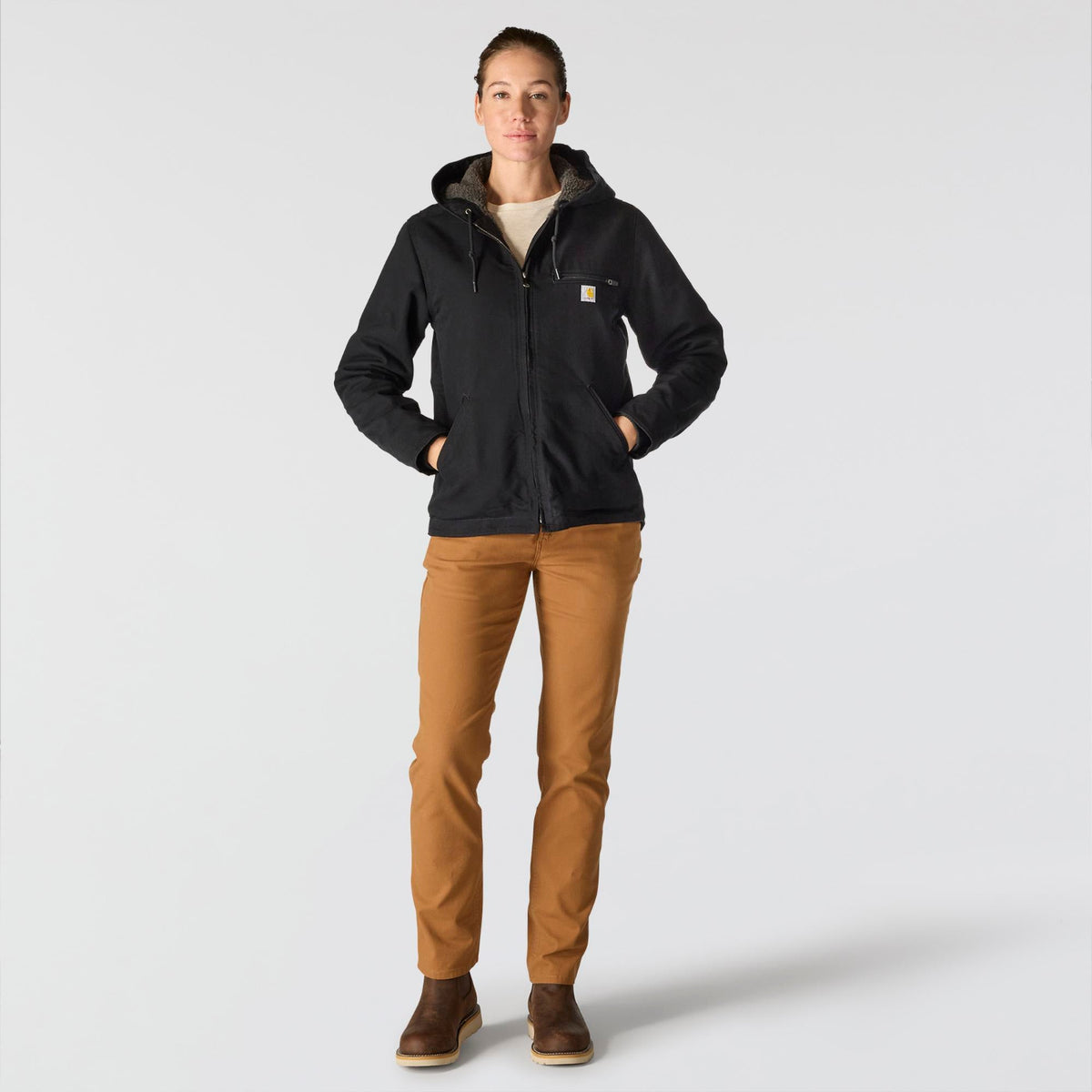 Carhartt Women's Washed Duck Sherpa Jacket - Work World - Workwear, Work Boots, Safety Gear