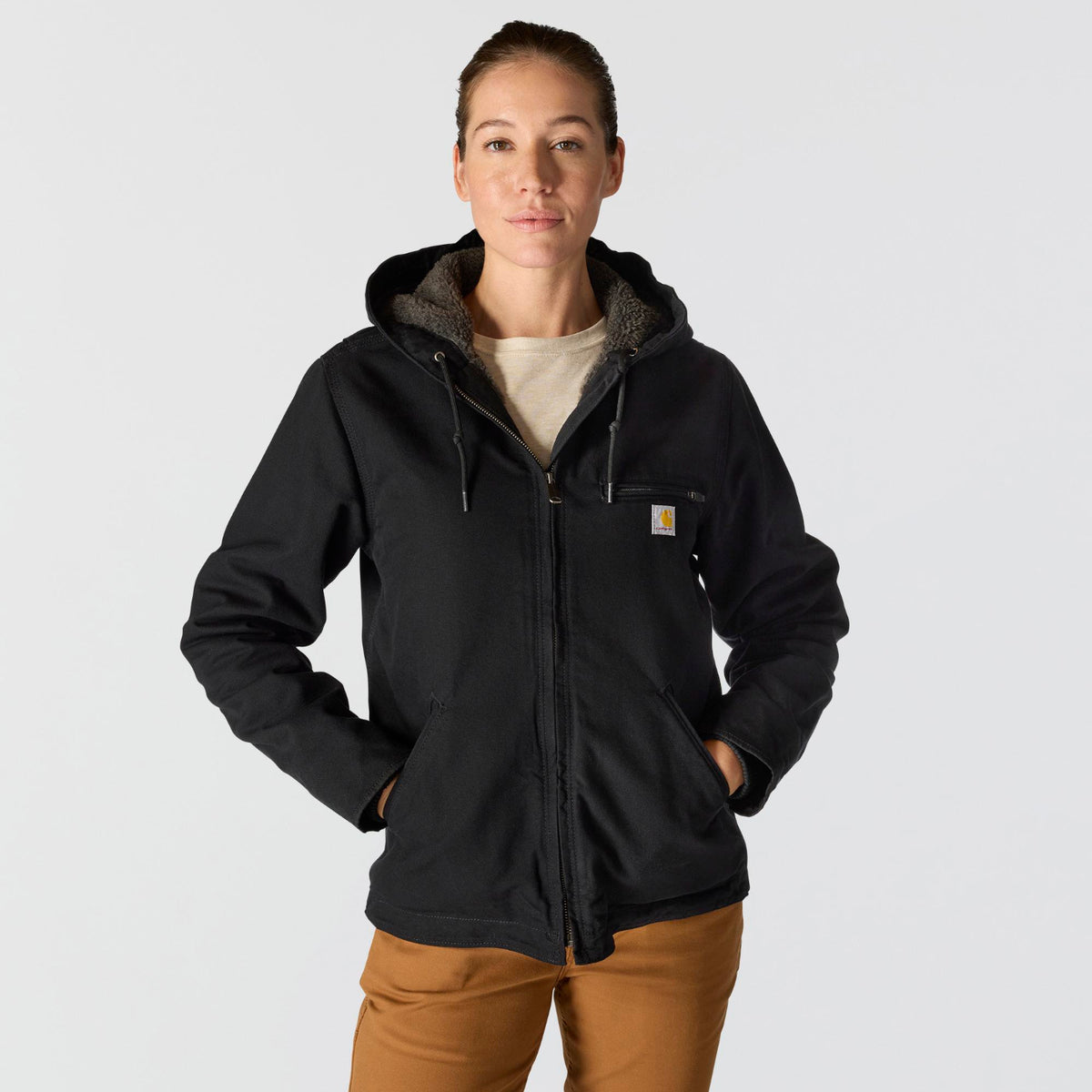 Carhartt Women's Washed Duck Sherpa Jacket - Work World - Workwear, Work Boots, Safety Gear