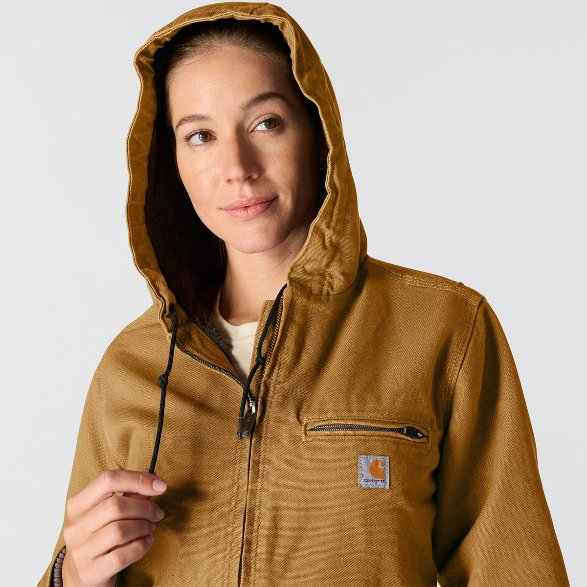 Carhartt Women's Washed Duck Sherpa Jacket - Work World - Workwear, Work Boots, Safety Gear