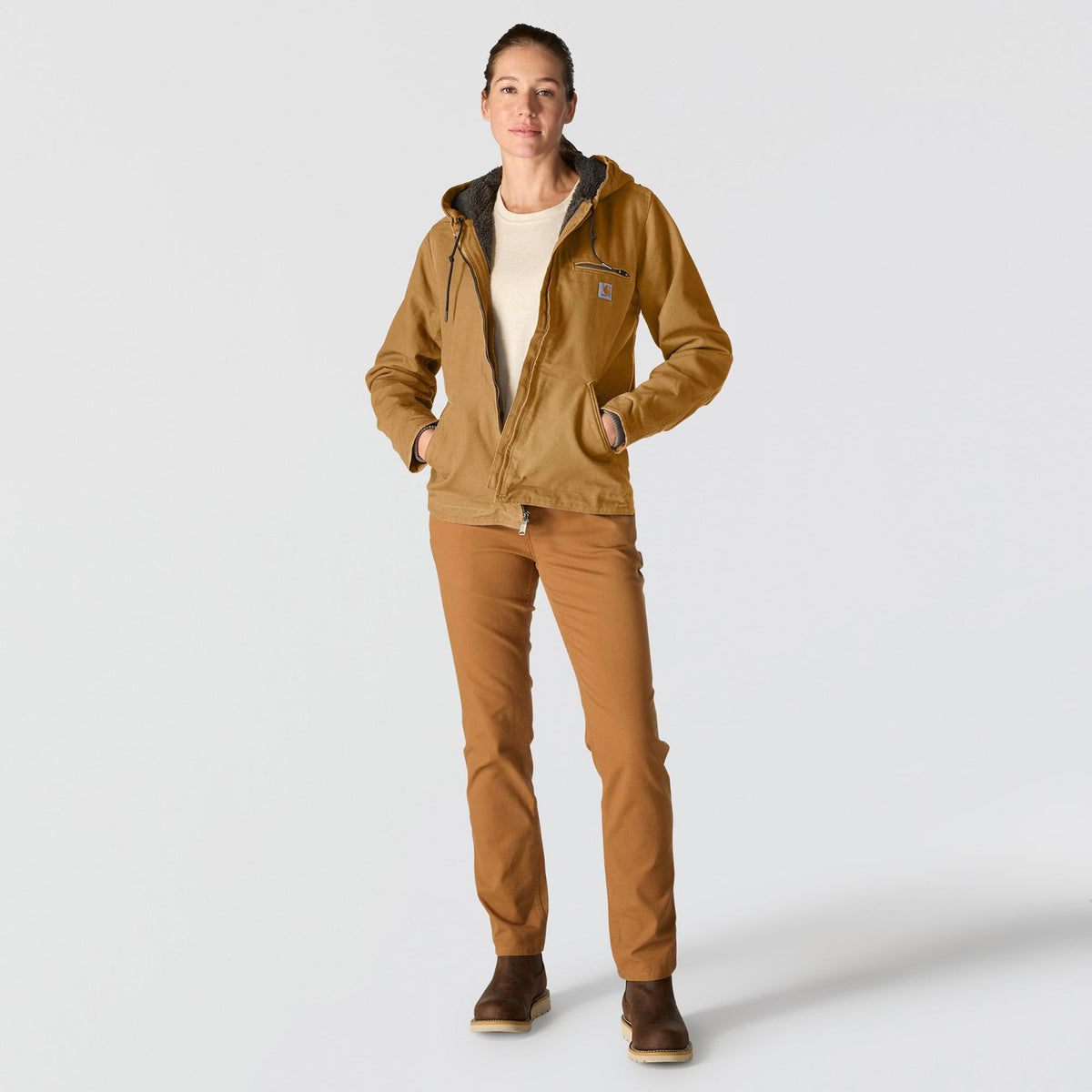 Carhartt Women's Washed Duck Sherpa Jacket - Work World - Workwear, Work Boots, Safety Gear