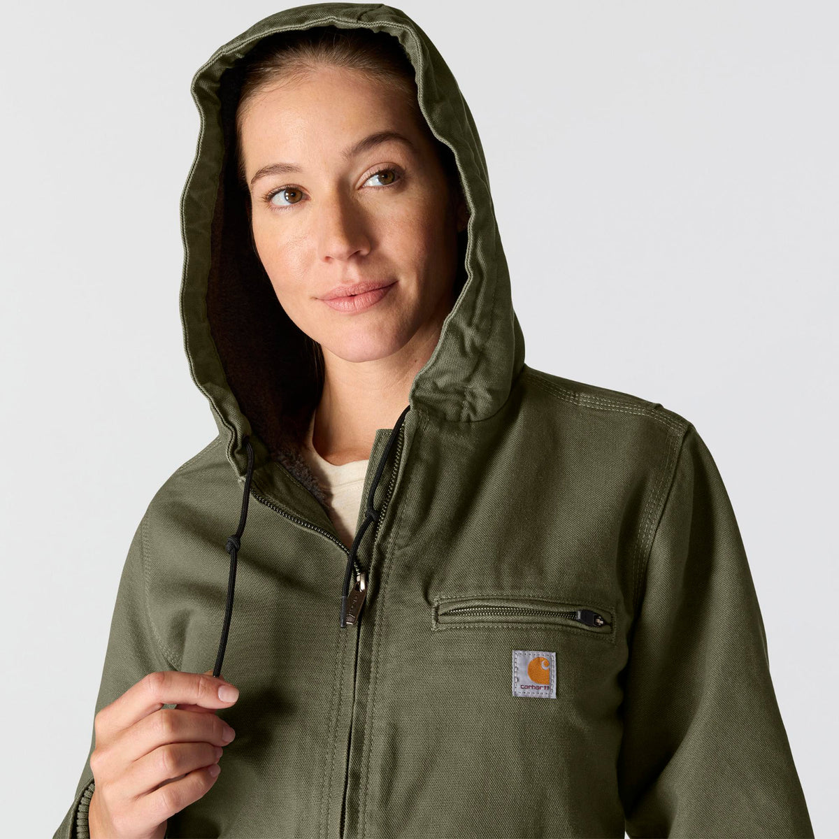 Carhartt Women's Washed Duck Sherpa Jacket - Work World - Workwear, Work Boots, Safety Gear
