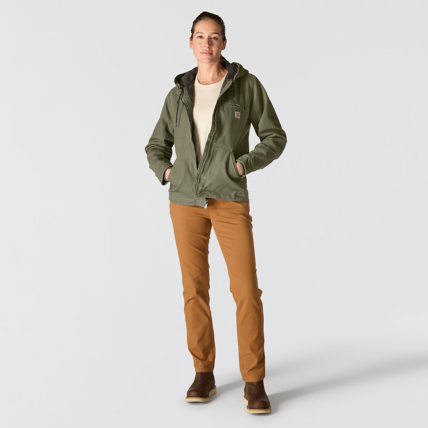Carhartt Women's Washed Duck Sherpa Jacket - Work World