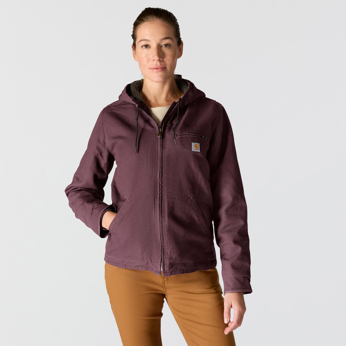 Carhartt Women's Washed Duck Sherpa Jacket - Work World - Workwear, Work Boots, Safety Gear