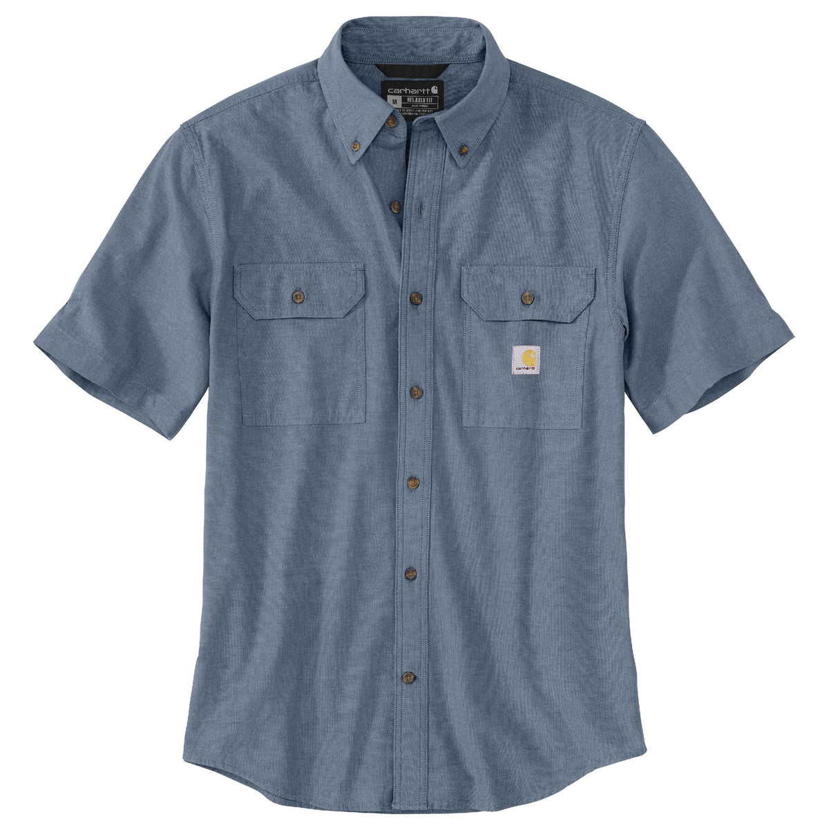 Carhartt Men's Loose Fit Midweight Chambray Short Sleeve Shirt - Work World - Workwear, Work Boots, Safety Gear