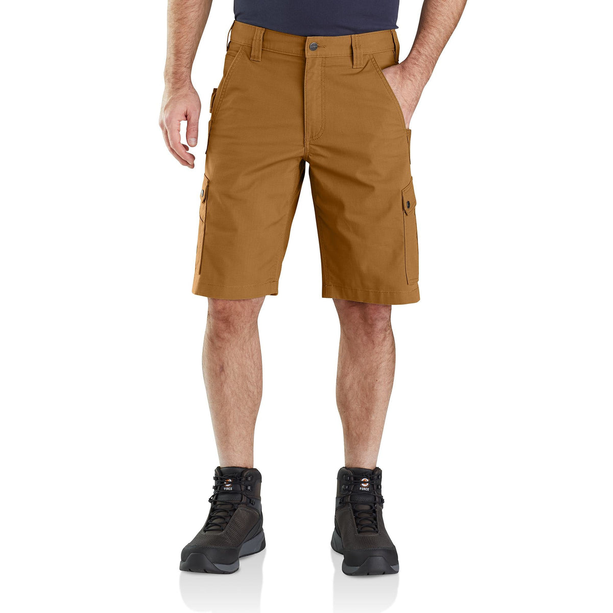 Carhartt Men's Rugged Flex® Relaxed Fit Ripstop Cargo Work Short Shorts Carhartt Carhartt Brown 30