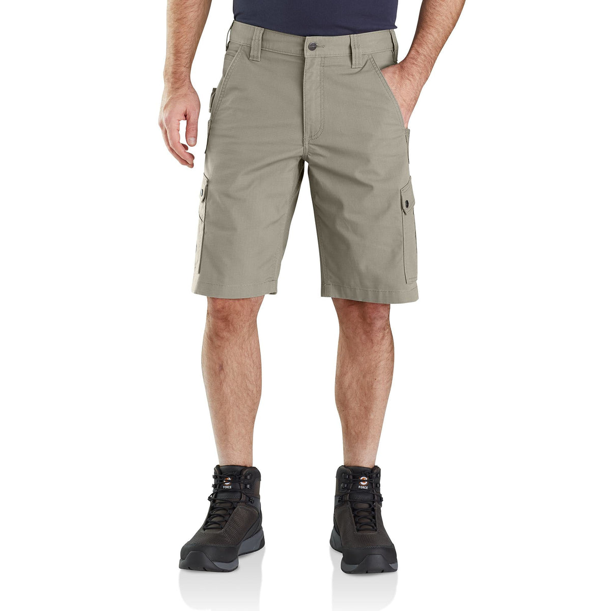 Carhartt Men's Rugged Flex® Relaxed Fit Ripstop Cargo Work Short Shorts Carhartt Greige 30