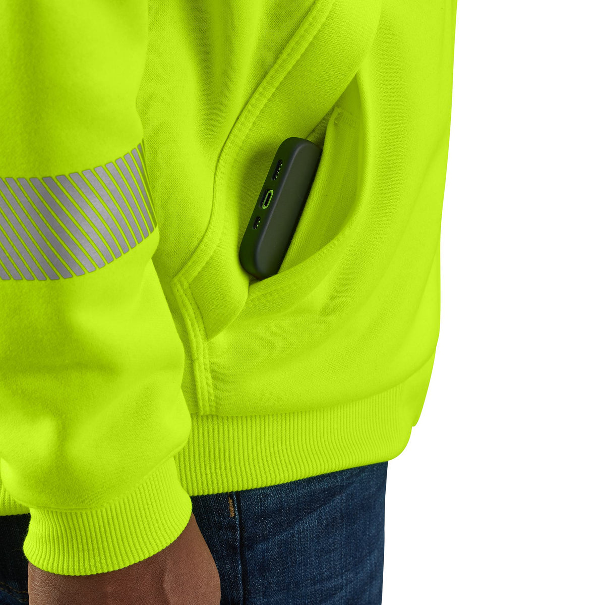 Carhartt Men's Hi-Vis Rain Defender Class 3 Sweatshirt Sweatshirts & Hoodies Carhartt