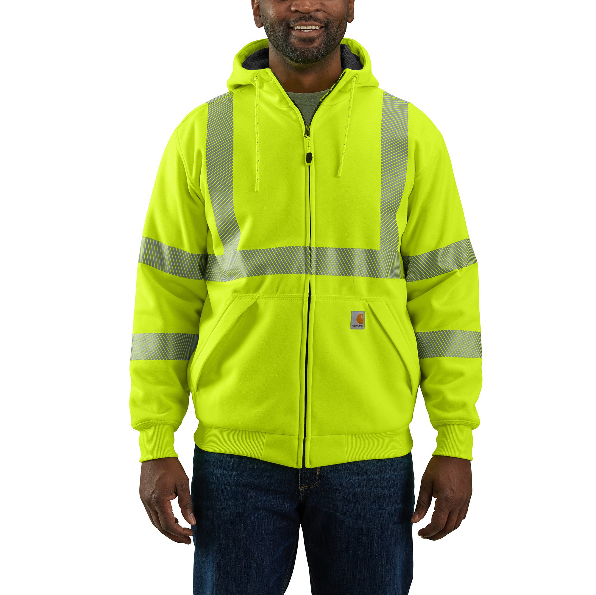 Carhartt High Visibility Sweatshirt Carhartt Men's Hi-Vis Rain