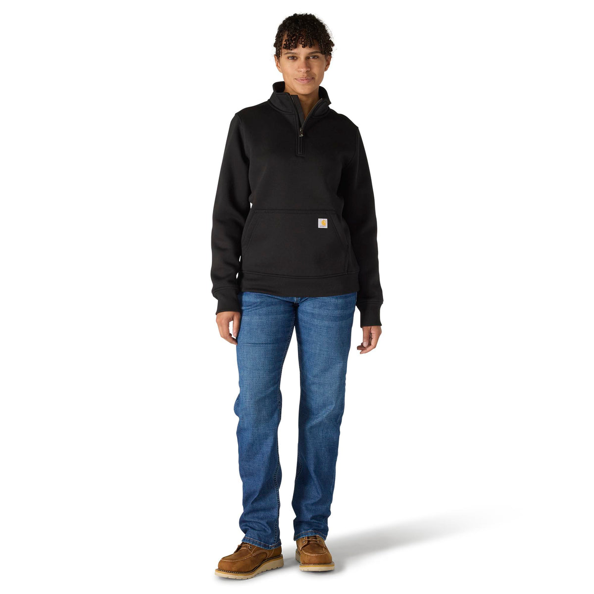 Carhartt Women's Quarter-Zip Mock-Neck Sweatshirt Sweatshirts & Hoodies Carhartt