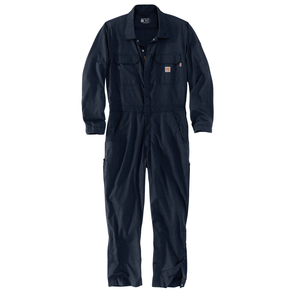 Carhartt Men's FR Force Loose Fit Lightweight 8-Pocket Twill Coverall Bibs & Overalls Carhartt Navy 2XL Reg