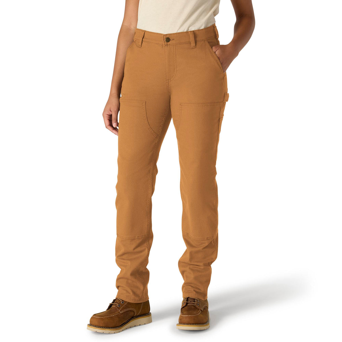 Carhartt Women's Rugged Flex® Double-Front Canvas Pant Pants Carhartt Carhartt Brown 0 Reg