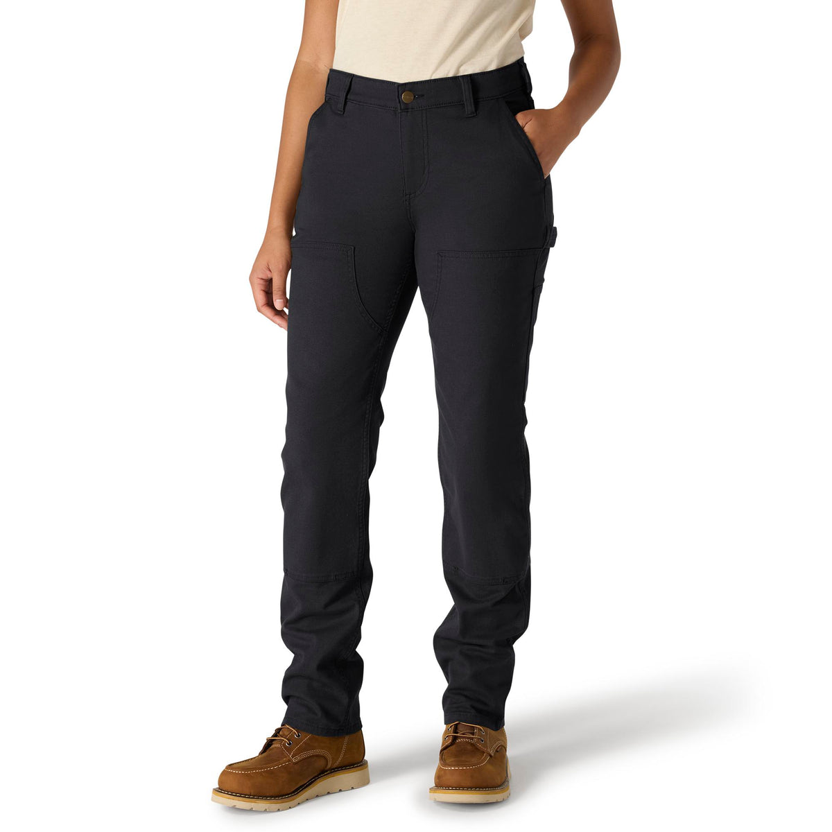 Carhartt Women's Rugged Flex® Double-Front Canvas Pant Pants Carhartt Black 0 Reg
