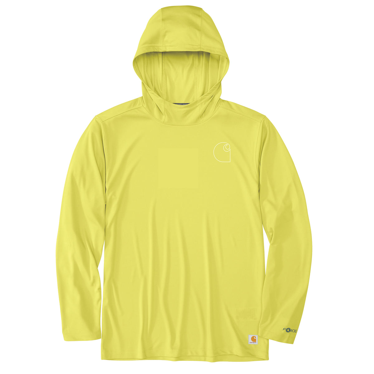 Carhartt Men's Force Sun Defender Hooded Logo Long Sleeve T-Shirt - Work World - Workwear, Work Boots, Safety Gear