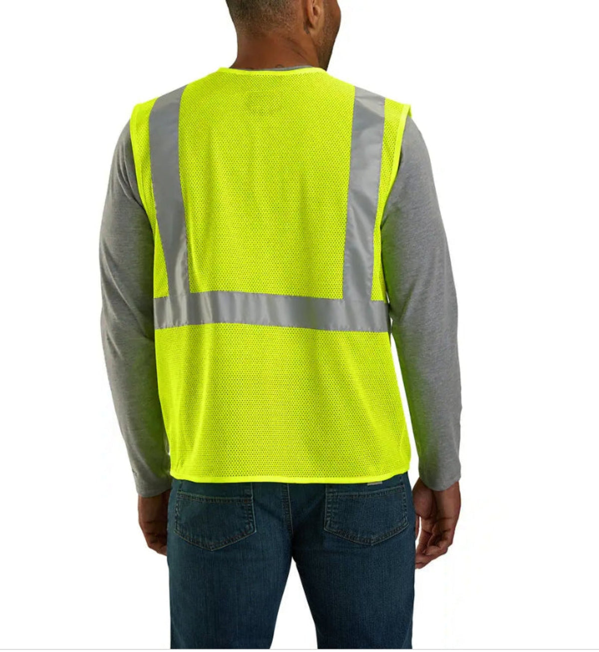 Carhartt Men's C2 Hi-Vis Mesh Multi-Pocket Zip Safety Vest - Work World - Workwear, Work Boots, Safety Gear