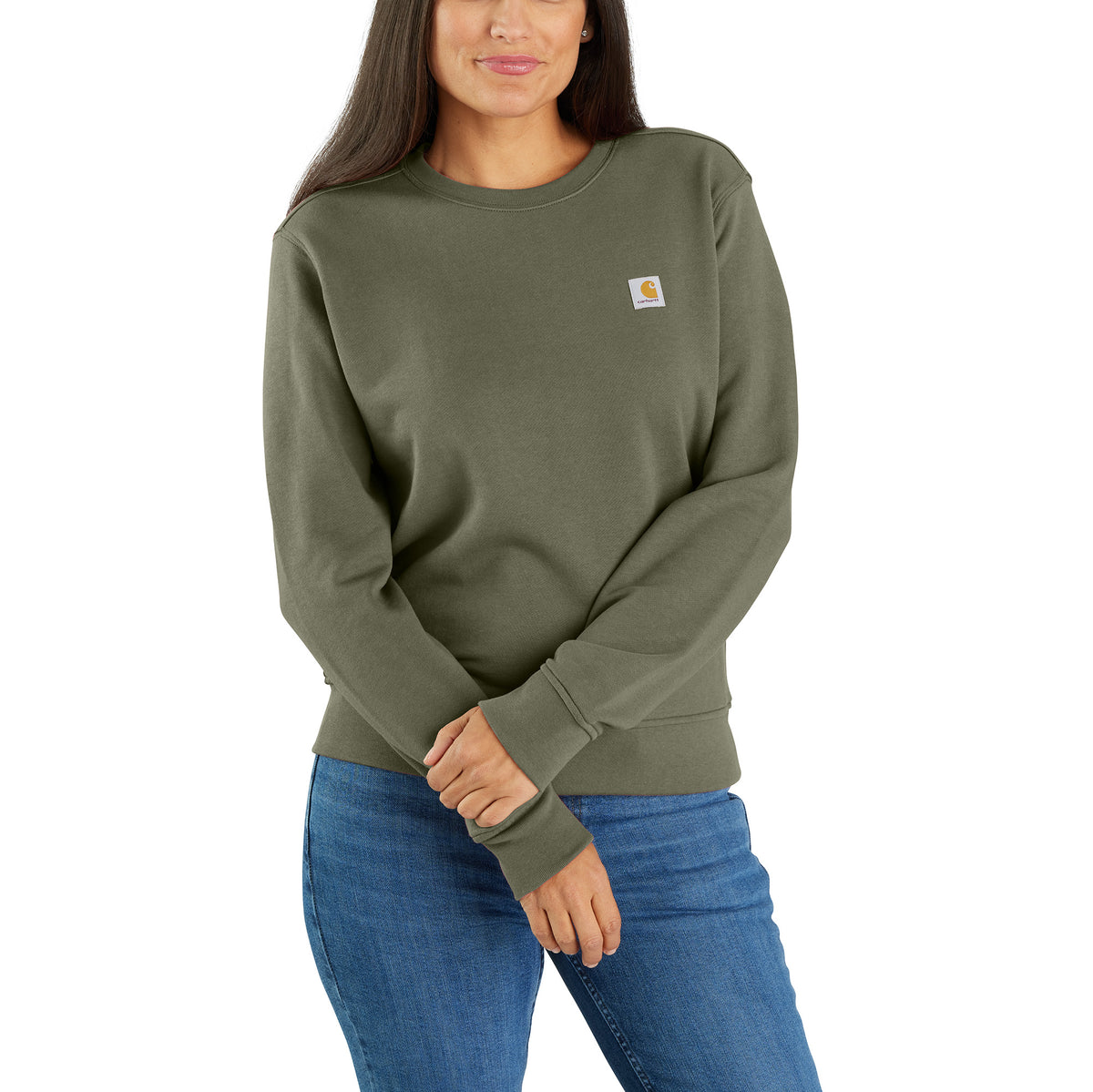 Carhartt Women&#39;s Relaxed Fit French Terry Crewneck Sweatshirt - Work World - Workwear, Work Boots, Safety Gear