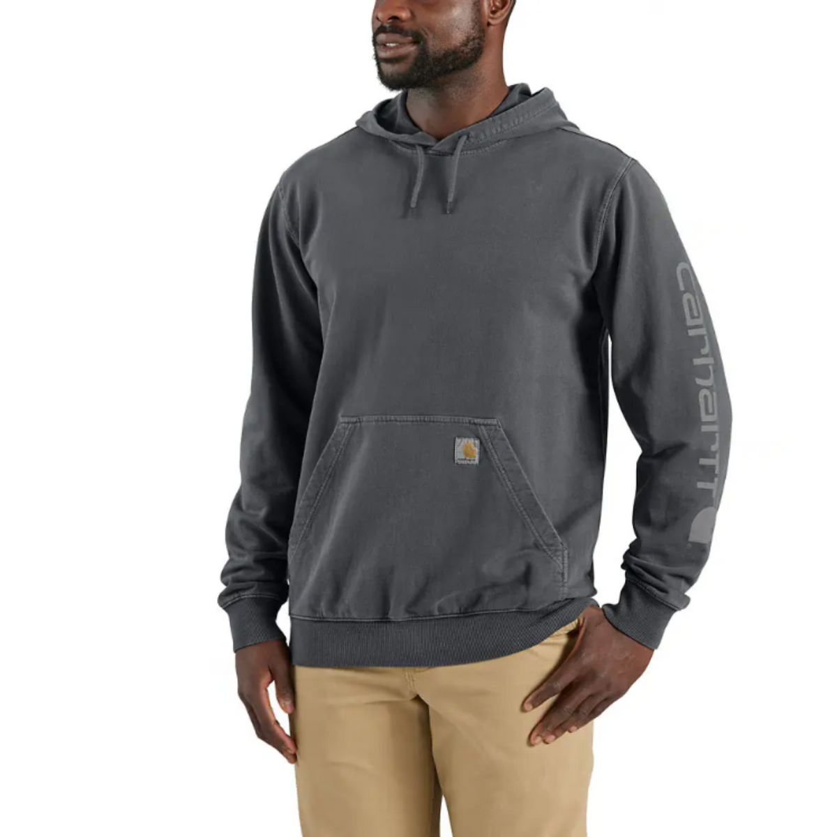 Carhartt Men's Re-Engineered Relaxed Fit Graphic French Terry Hoodie Sweatshirts & Hoodies Carhartt Shadow 2XL Reg