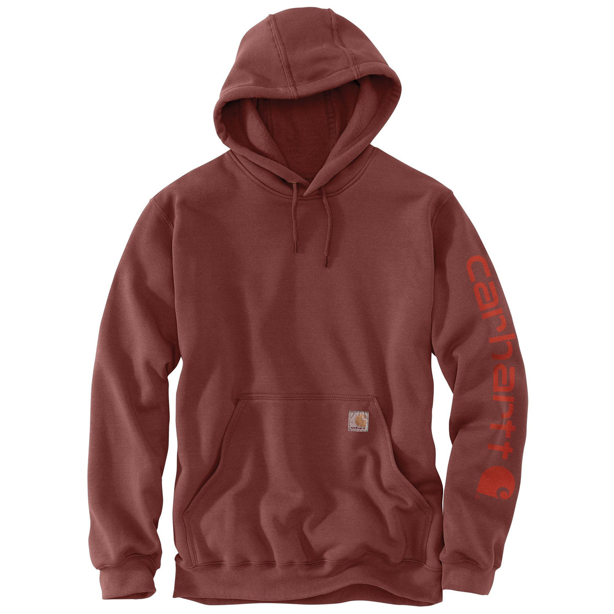 Carhartt Men's Re-Engineered Relaxed Fit Graphic French Terry Hoodie Sweatshirts & Hoodies Carhartt Dark Spice Red 2XL Reg