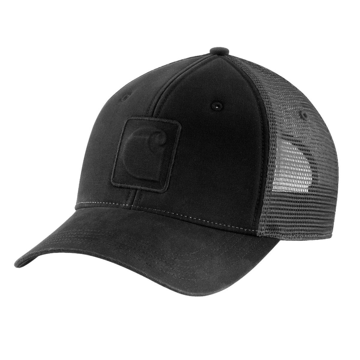 Carhartt Men's Canvas Snapback Meshback "C" Logo Cap - Work World - Workwear, Work Boots, Safety Gear