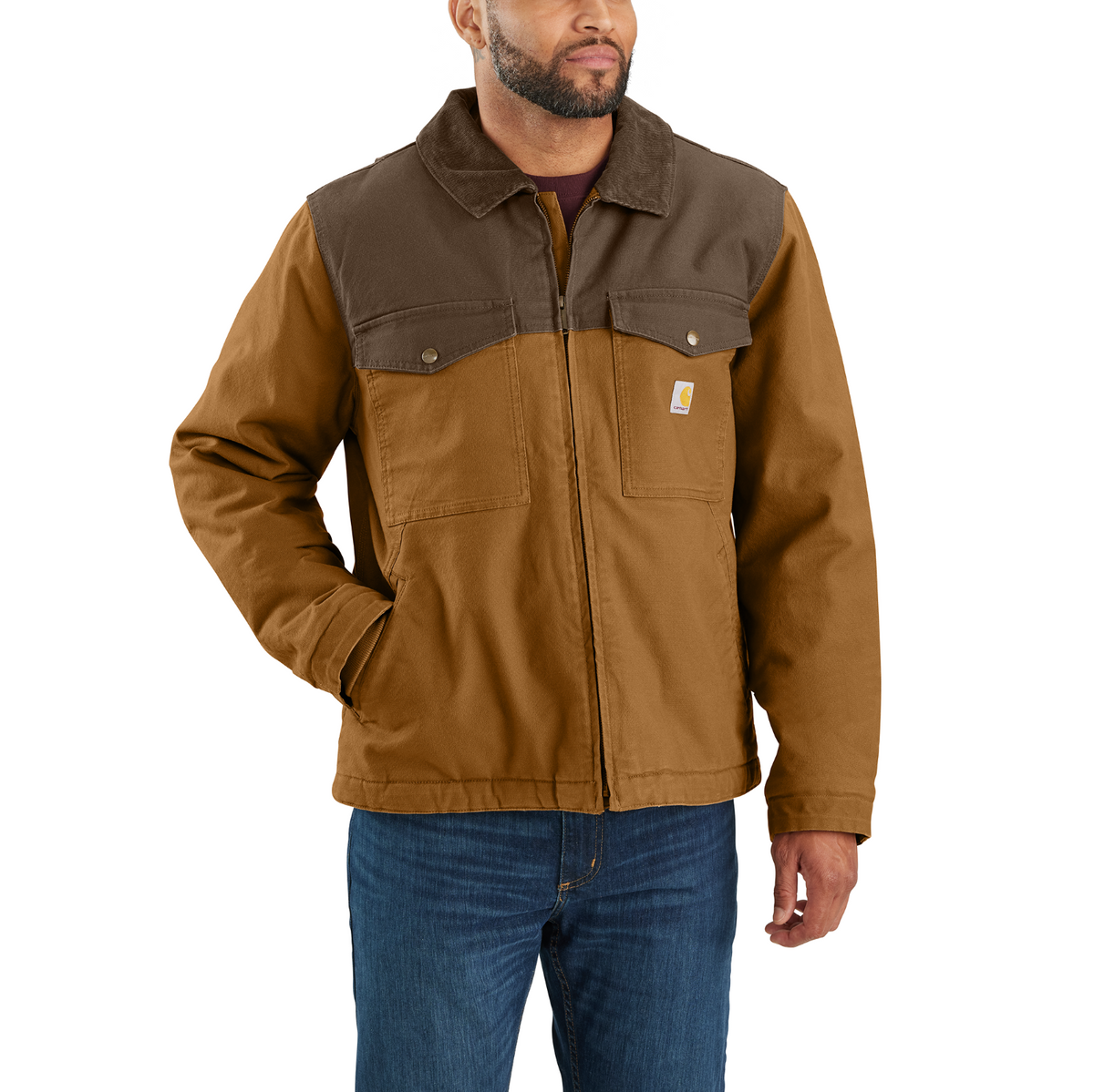 Carhartt Men's Montana Rugged Flex Duck Insulated Jacket - KO, inventory Jackets & Coats Carhartt Carhartt Brown/Coffee 2XL Reg