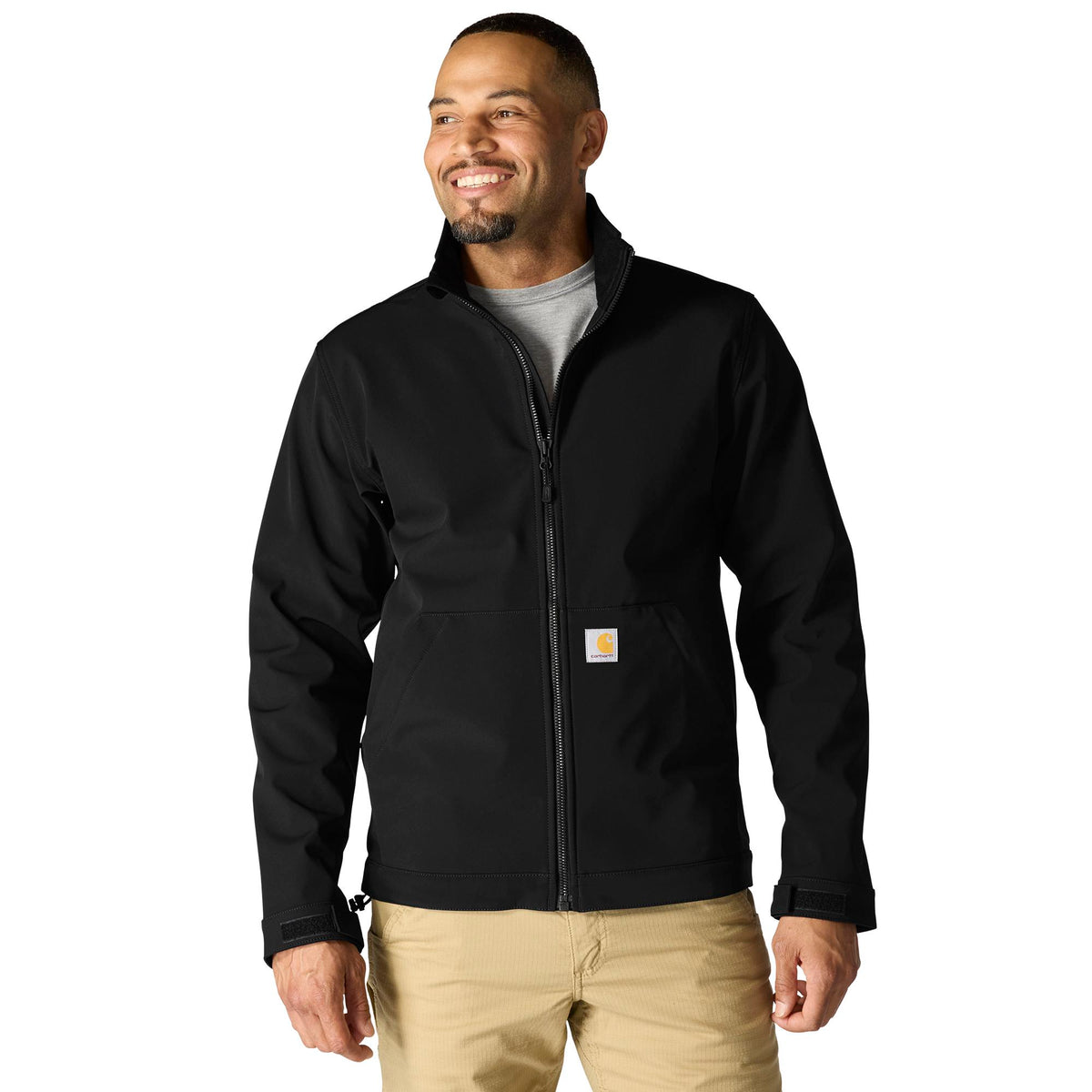 Carhartt Men's Rain Defender Relaxed Fit Softshell Jacket Jackets & Coats Carhartt Black 2XL Reg