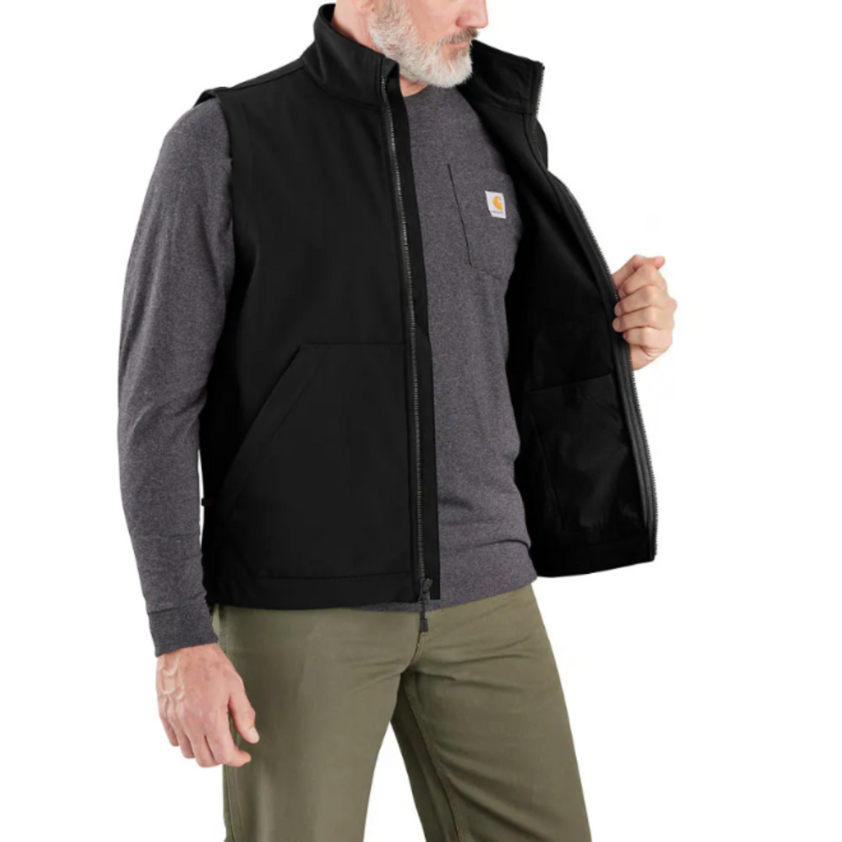 Carhartt Men's Rain Defender Relaxed Fit Softshell Vest - Work World - Workwear, Work Boots, Safety Gear