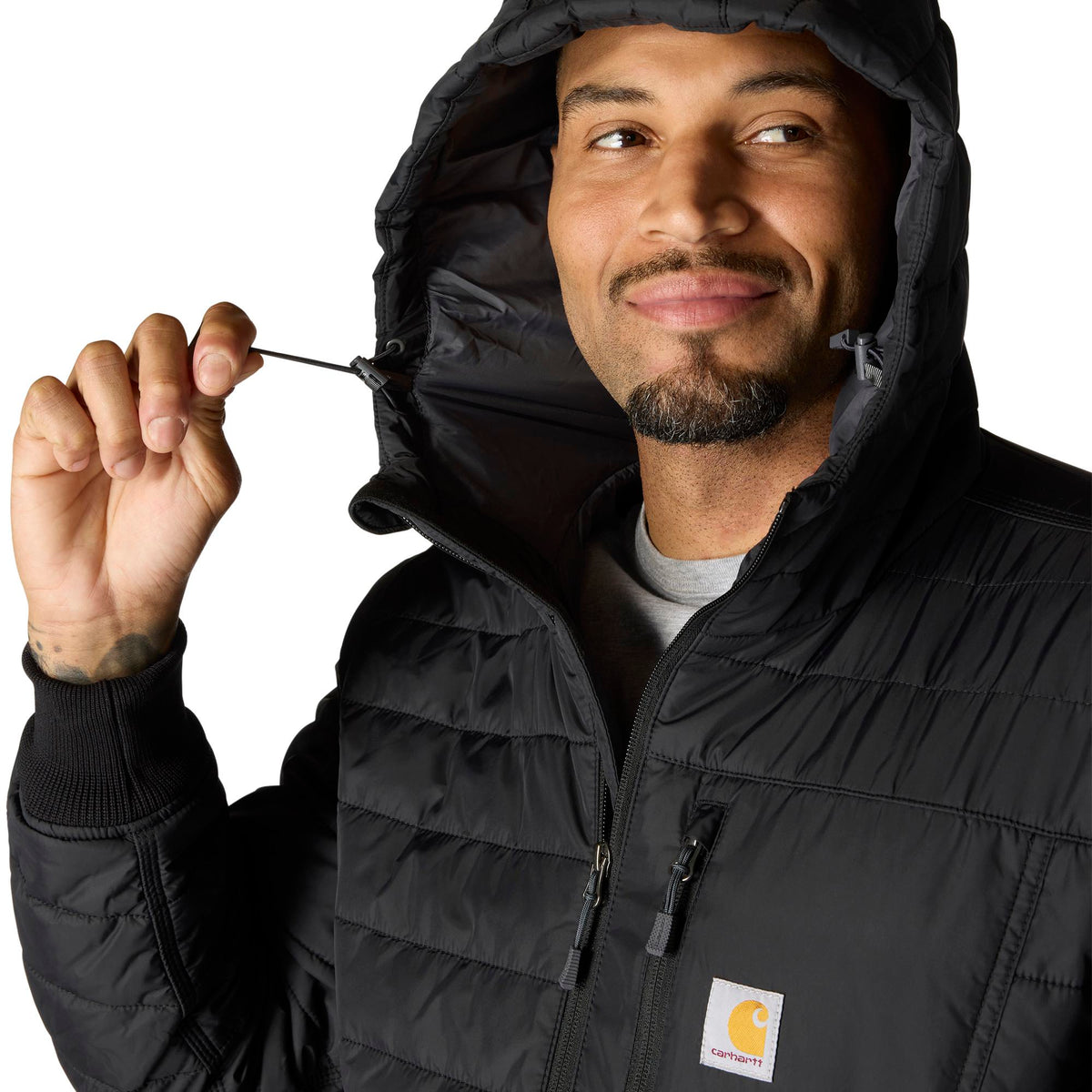 Carhartt Men's Rain Defender Relaxed Fit Lightweight Insulated Hooded Jacket