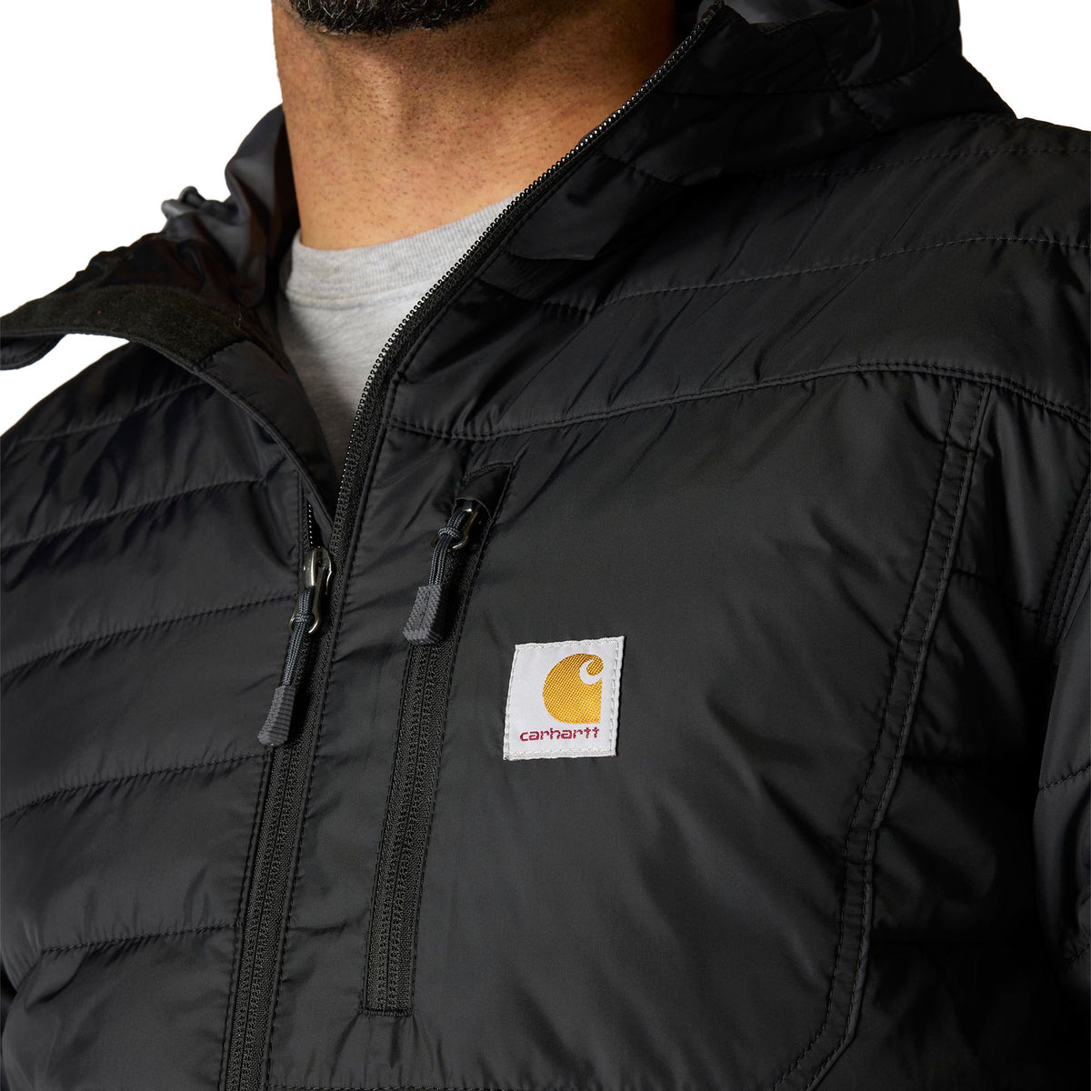 Carhartt Men's Rain Defender Relaxed Fit Lightweight Insulated Hooded Jacket