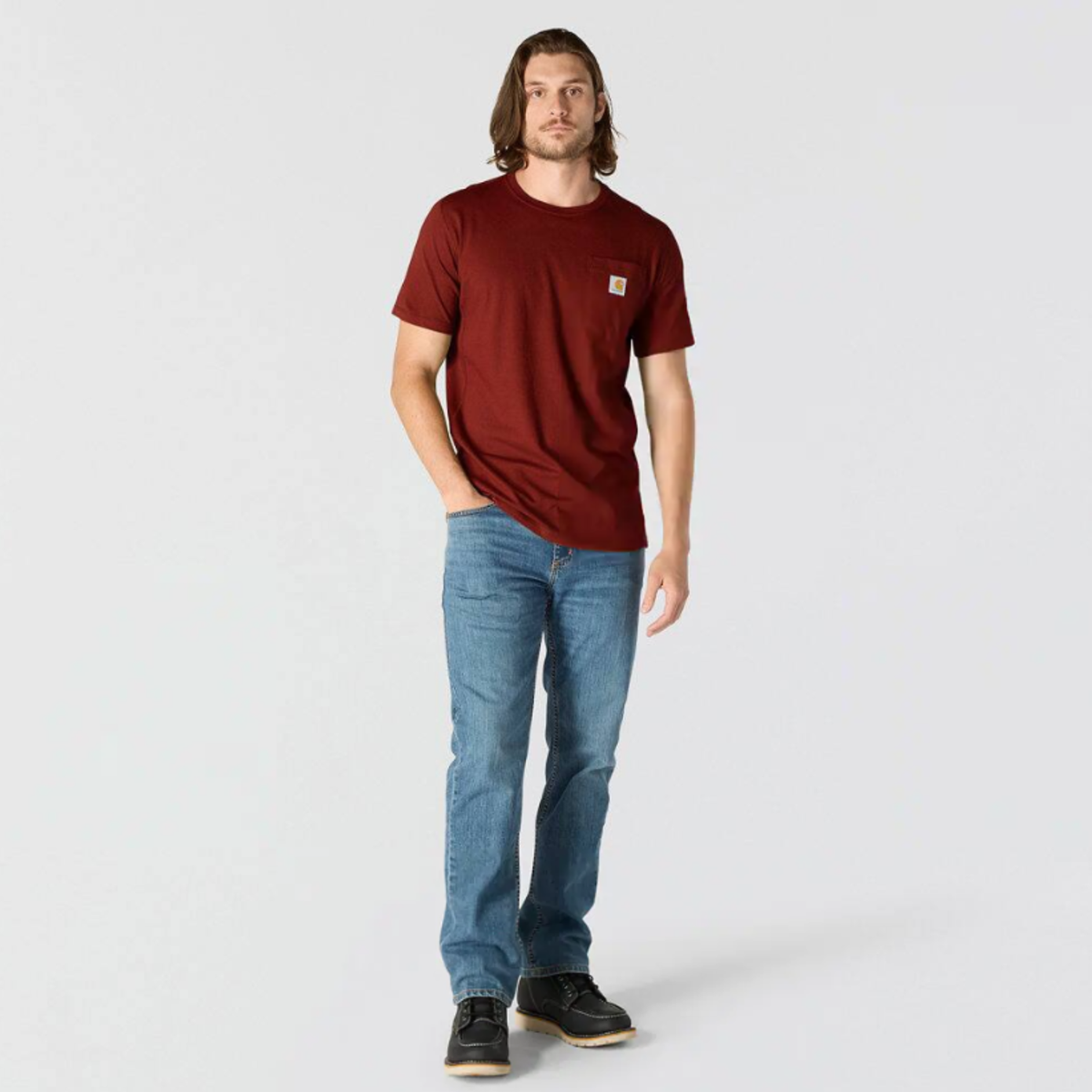 Carhartt Men's Force® Relaxed Fit Midweight Short Sleeve Pocket Tee - Work World - Workwear, Work Boots, Safety Gear