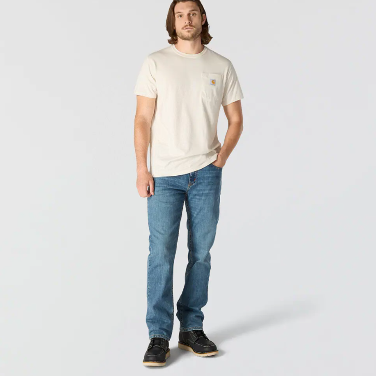 Carhartt Men's Force® Relaxed Fit Midweight Short Sleeve Pocket Tee - Work World - Workwear, Work Boots, Safety Gear