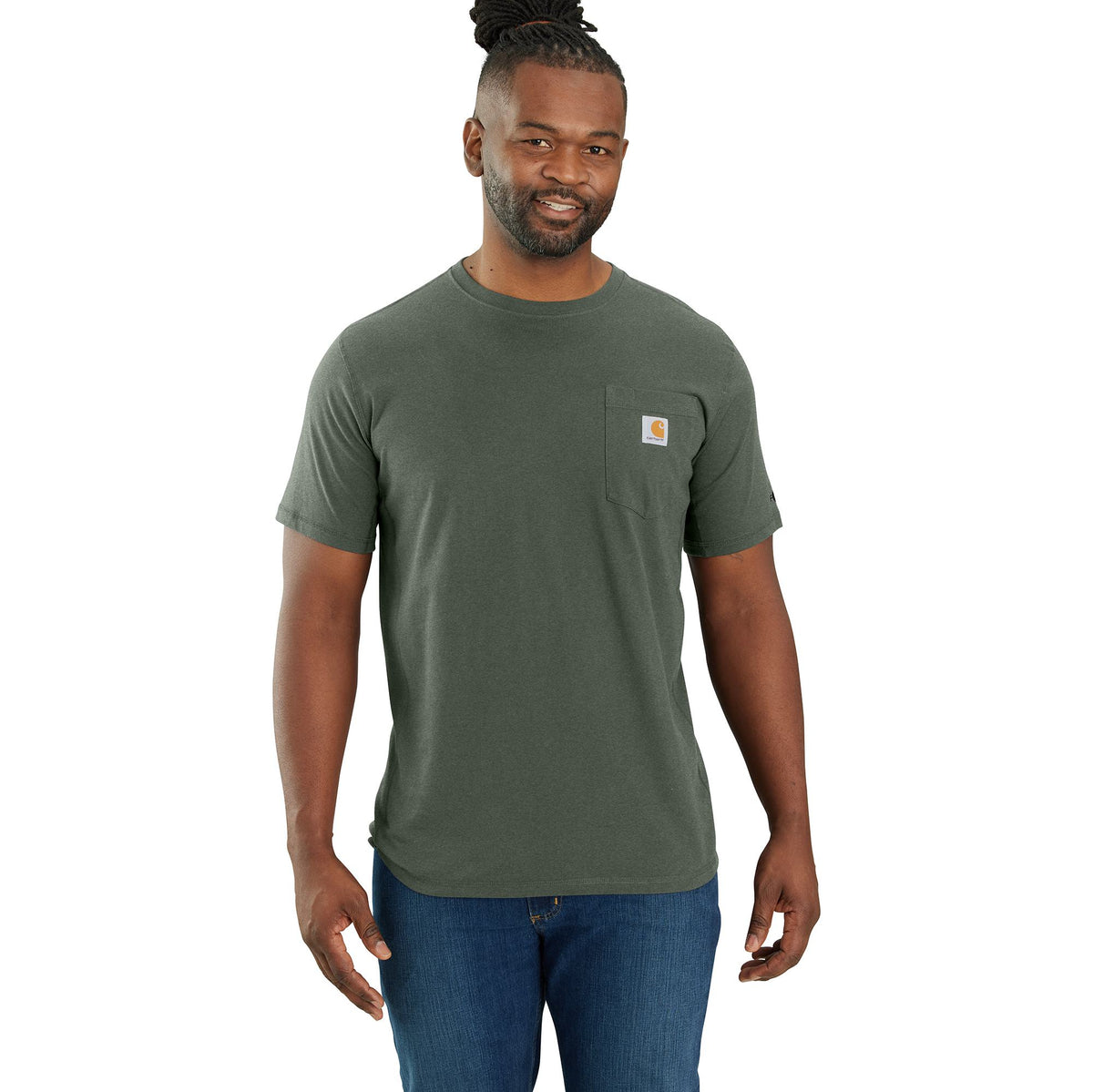 Carhartt Men's Force® Relaxed Fit Midweight Short Sleeve Pocket Tee - Work World - Workwear, Work Boots, Safety Gear