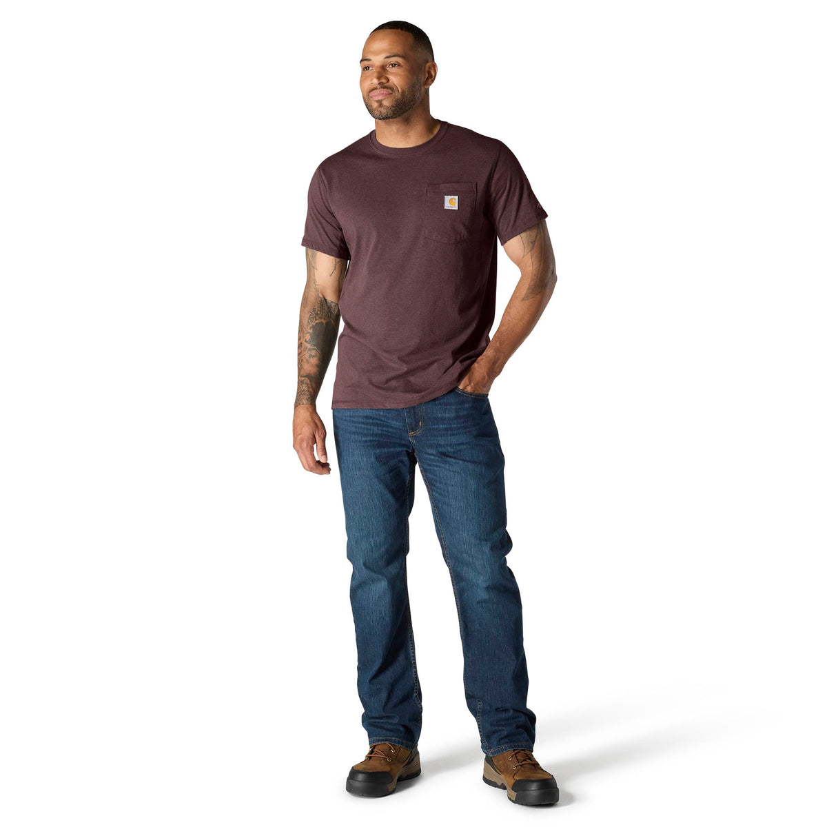 Carhartt Men's Force® Relaxed Fit Midweight Short Sleeve Pocket Tee T-Shirts Carhartt