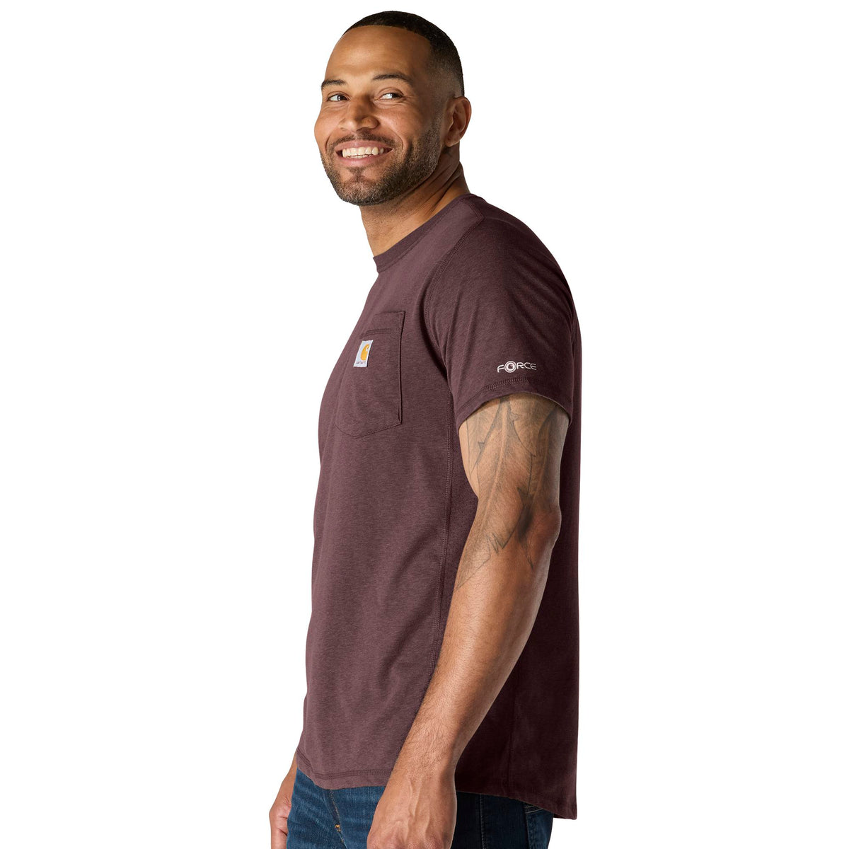 Carhartt Men's Force® Relaxed Fit Midweight Short Sleeve Pocket Tee T-Shirts Carhartt