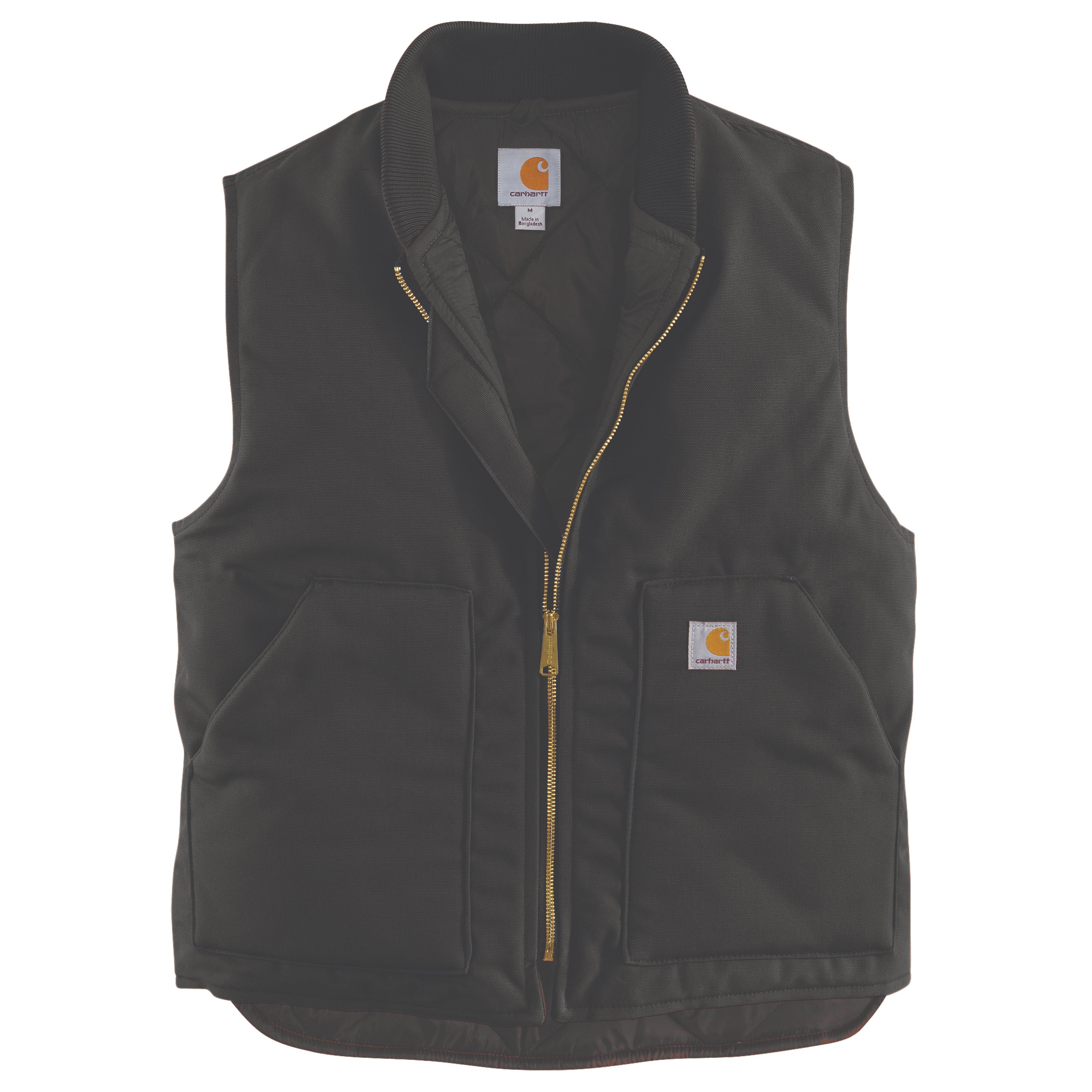 Carhartt Men's V01 Relaxed Fit Firm Duck Insulated Zip Vest - Work
