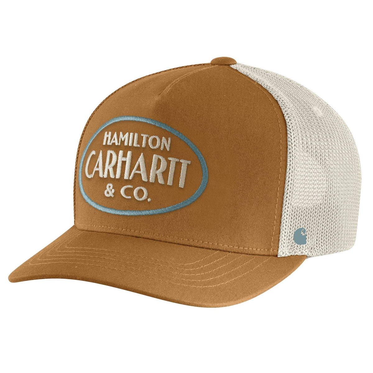 Carhartt Men's Hamilton Embroidered Twill Snap Mesh Cap Hats & Caps Carhartt Carhartt Brown OS