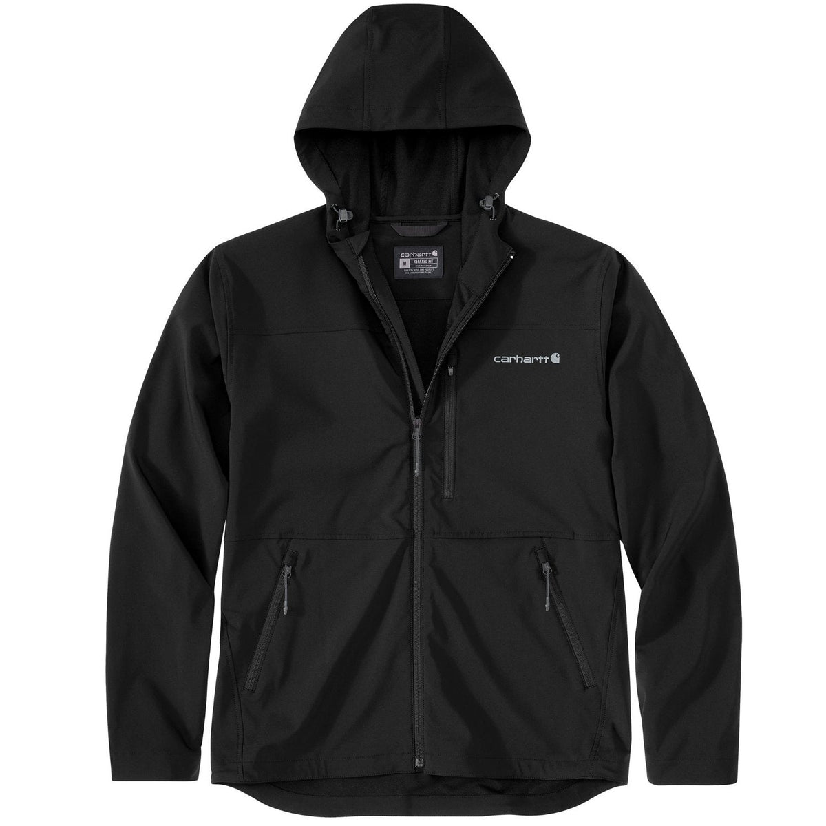 Carhartt Men's Rugged Flex® Water Repellent Hooded Pheonix Jacket Jackets & Coats Carhartt Black 2XL Reg