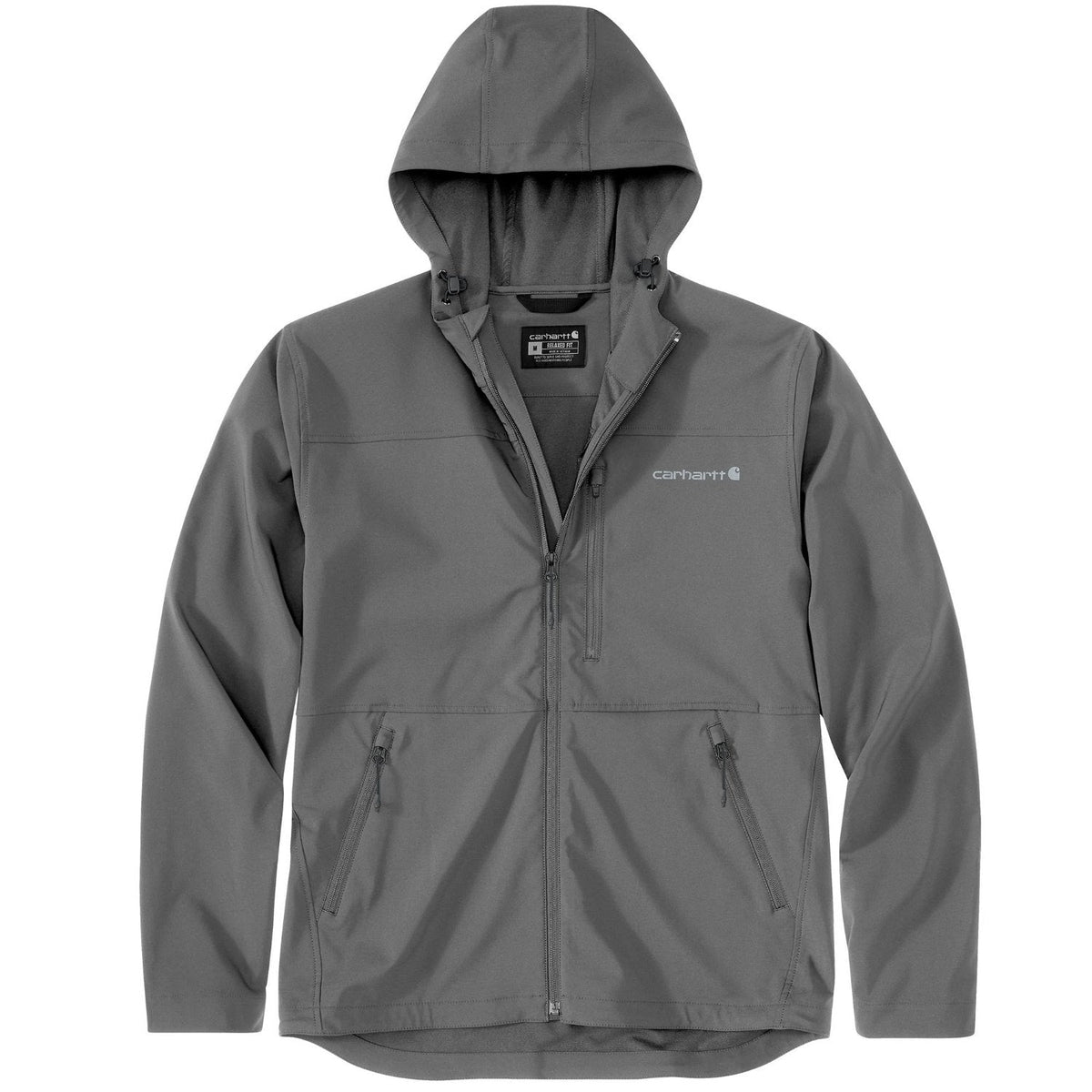 Carhartt Men's Rugged Flex® Water Repellent Hooded Pheonix Jacket Jackets & Coats Carhartt Steel 2XL Reg